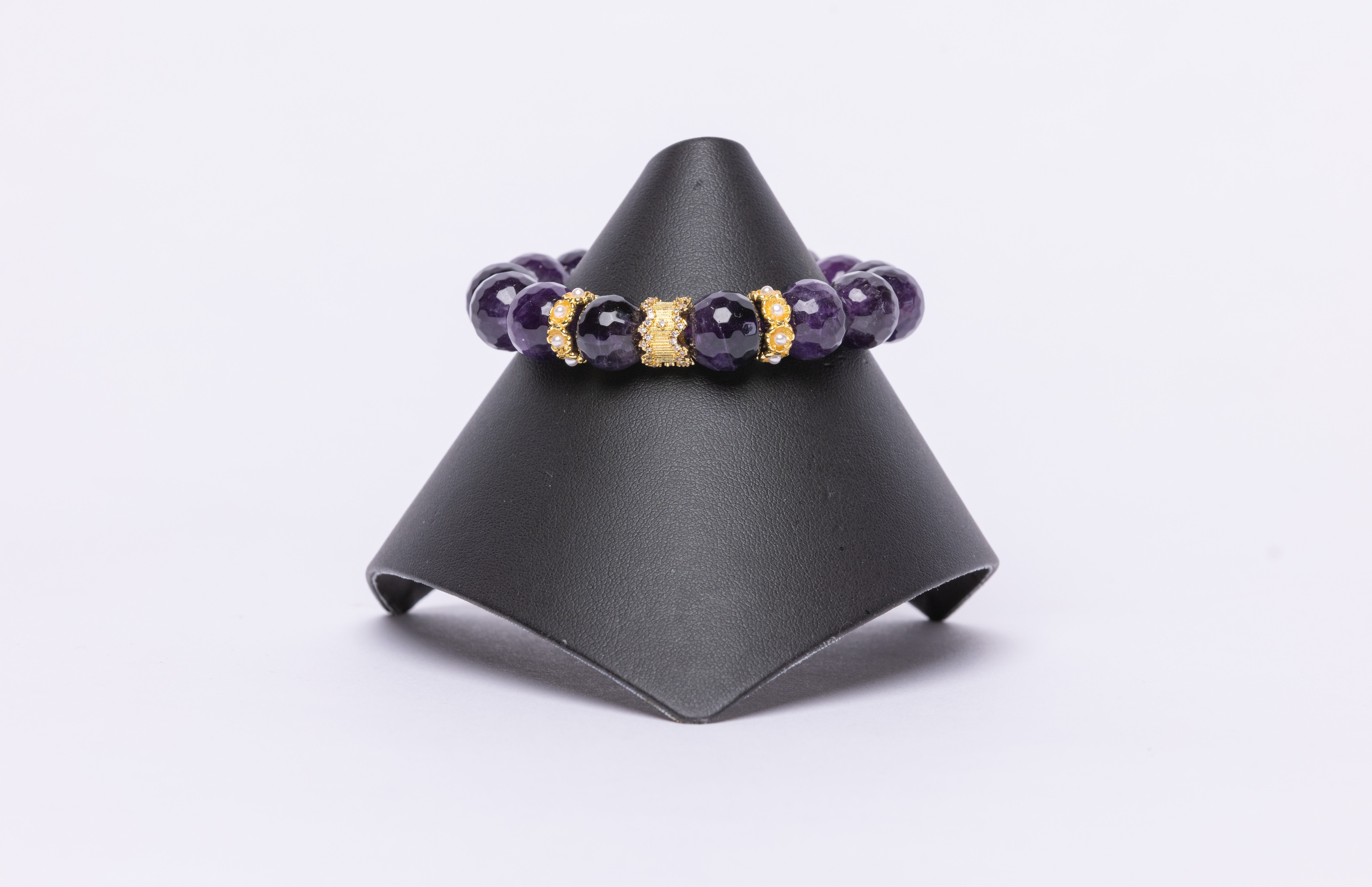 Amethyst, Vermeil Bracelet