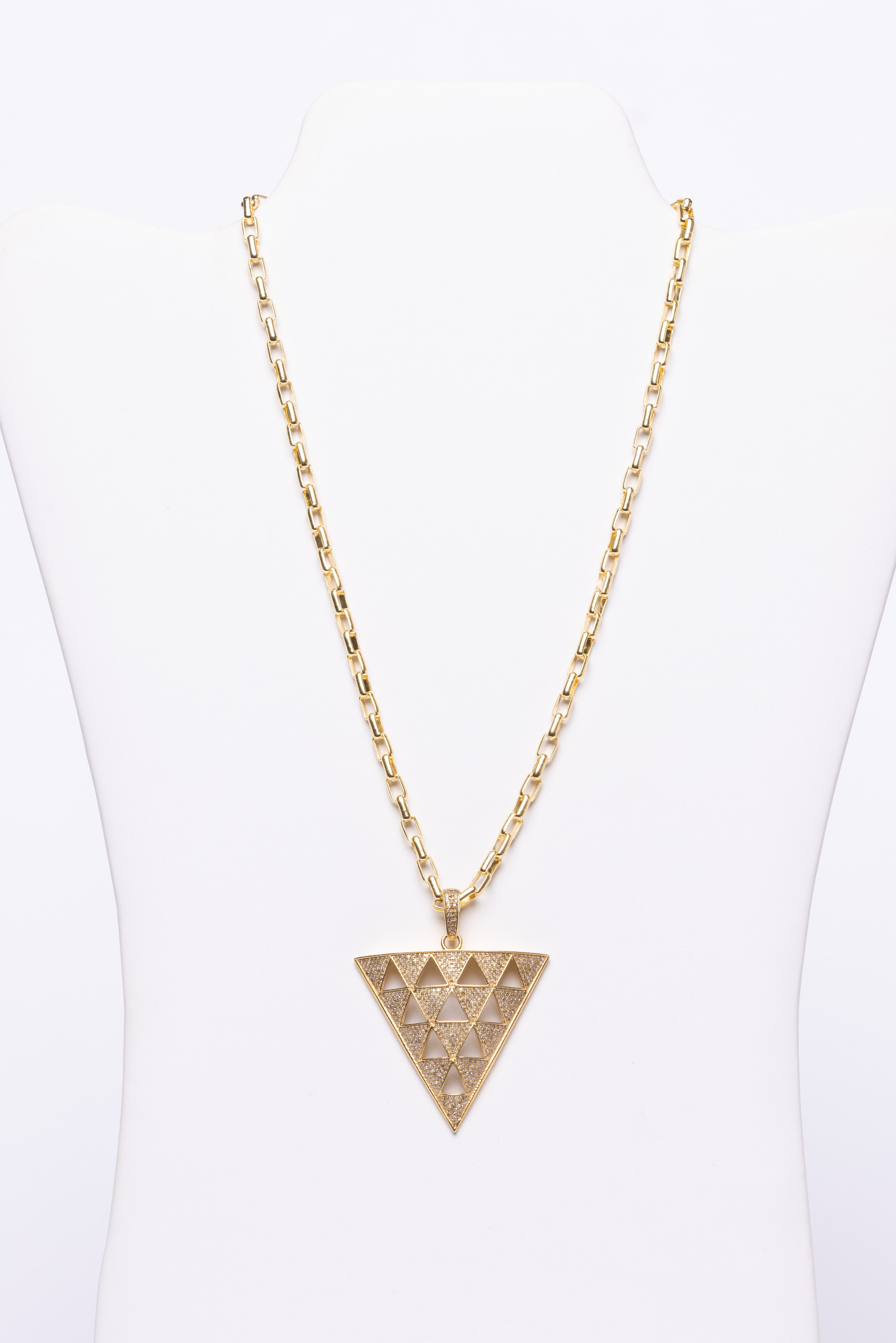 Pave Diamond, Vermeil Neckalce