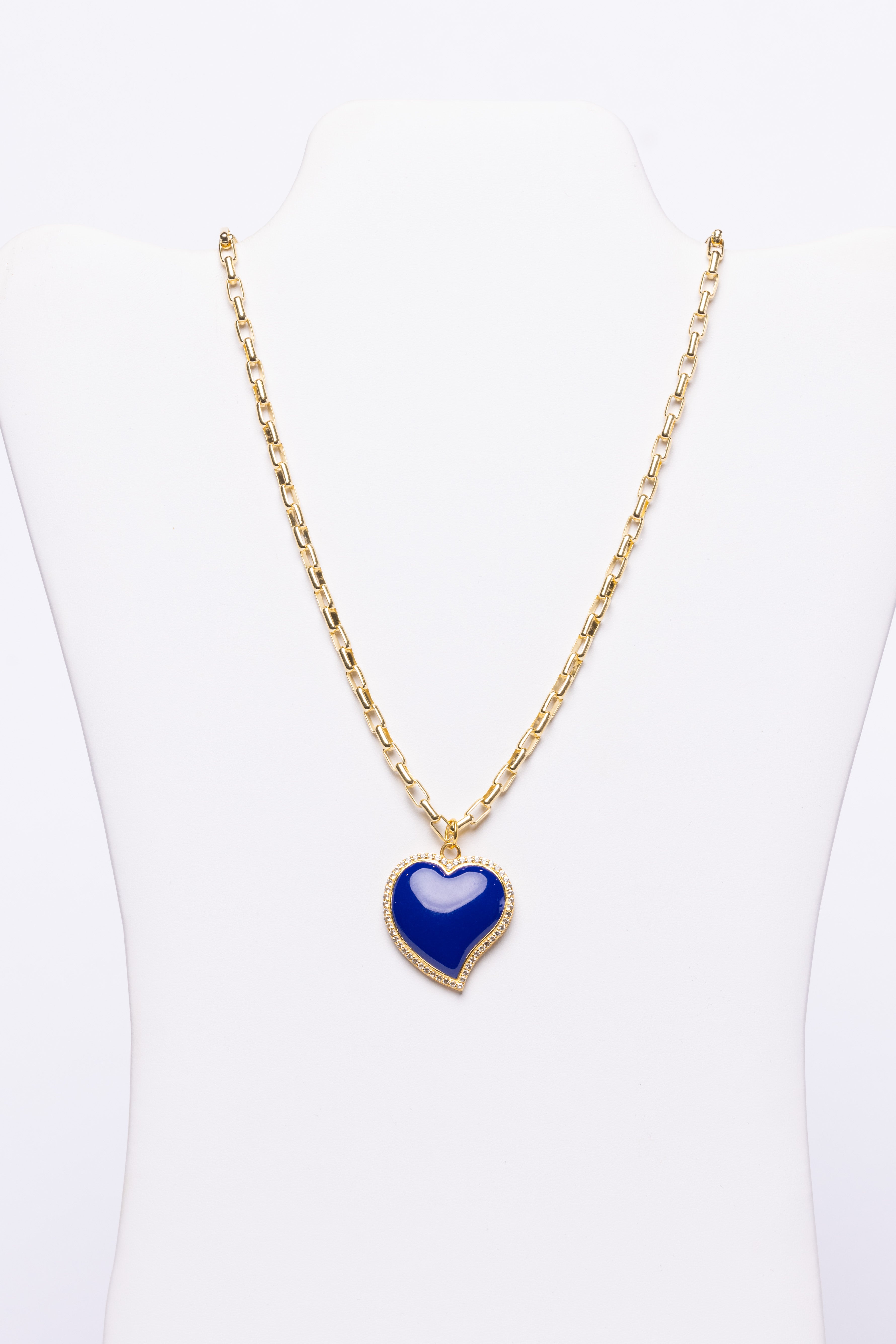 Enamel, White Topaz, Vermeil Necklace