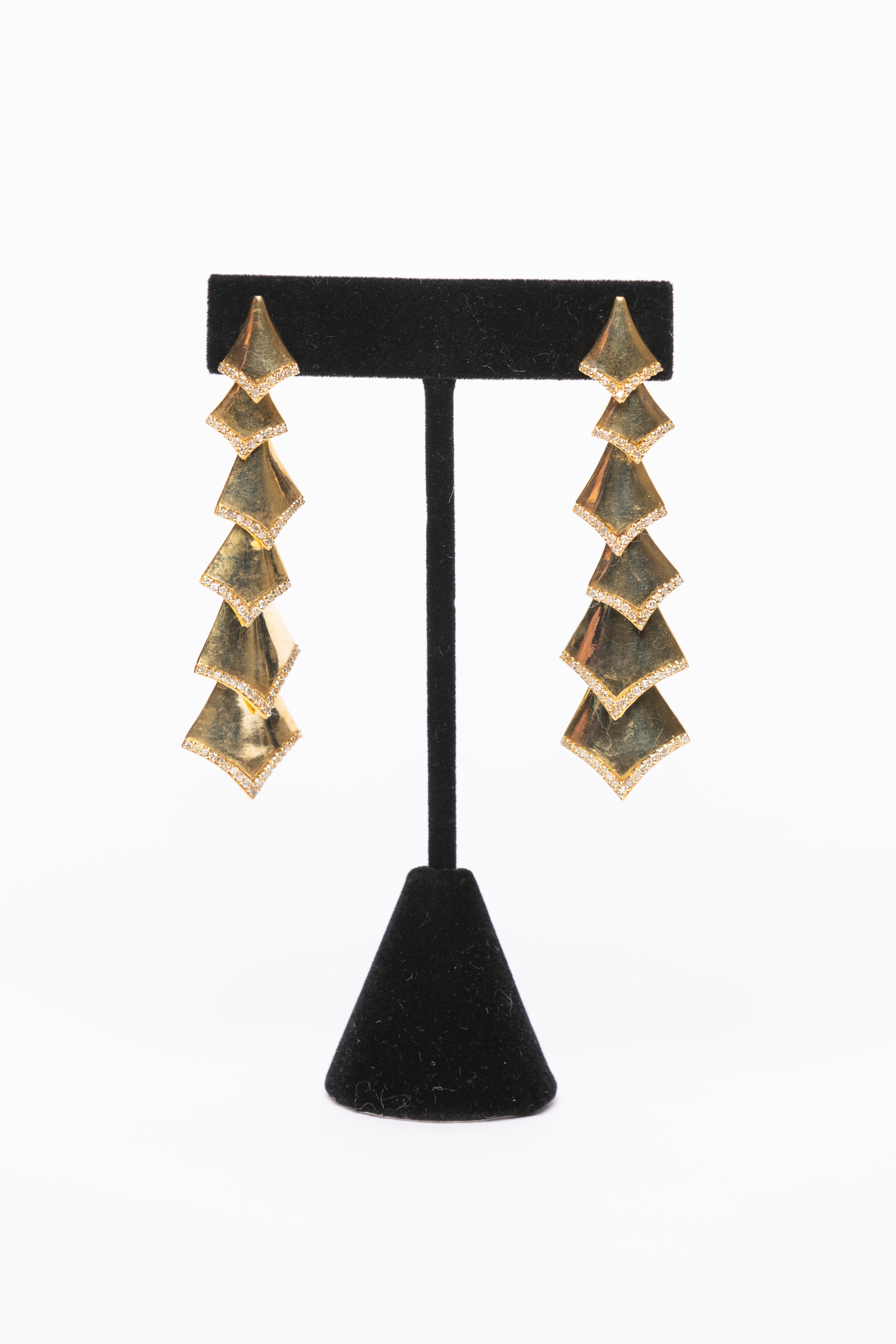 Diamond, Vermail Earrings