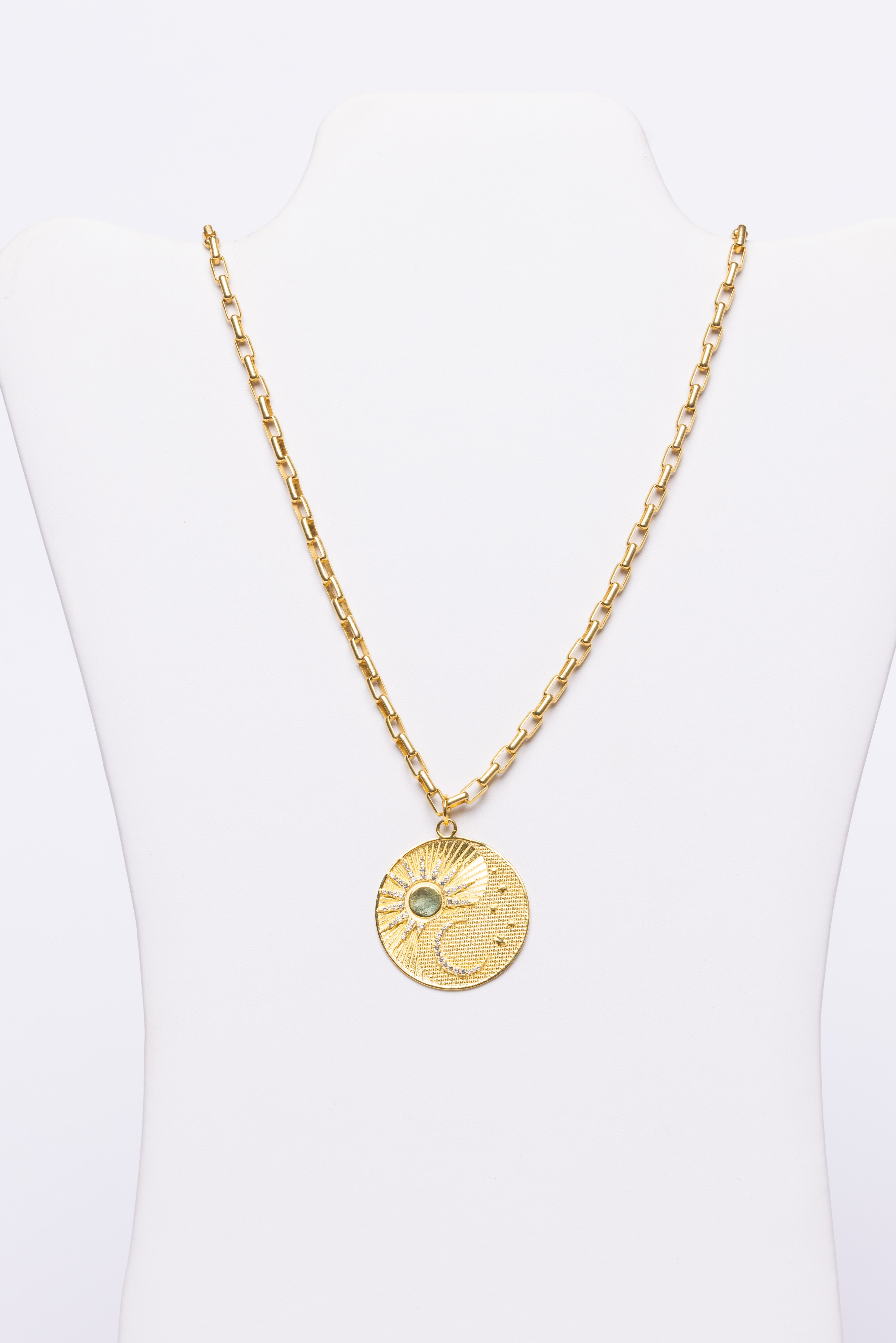 White Topaz, Vermeil Necklace