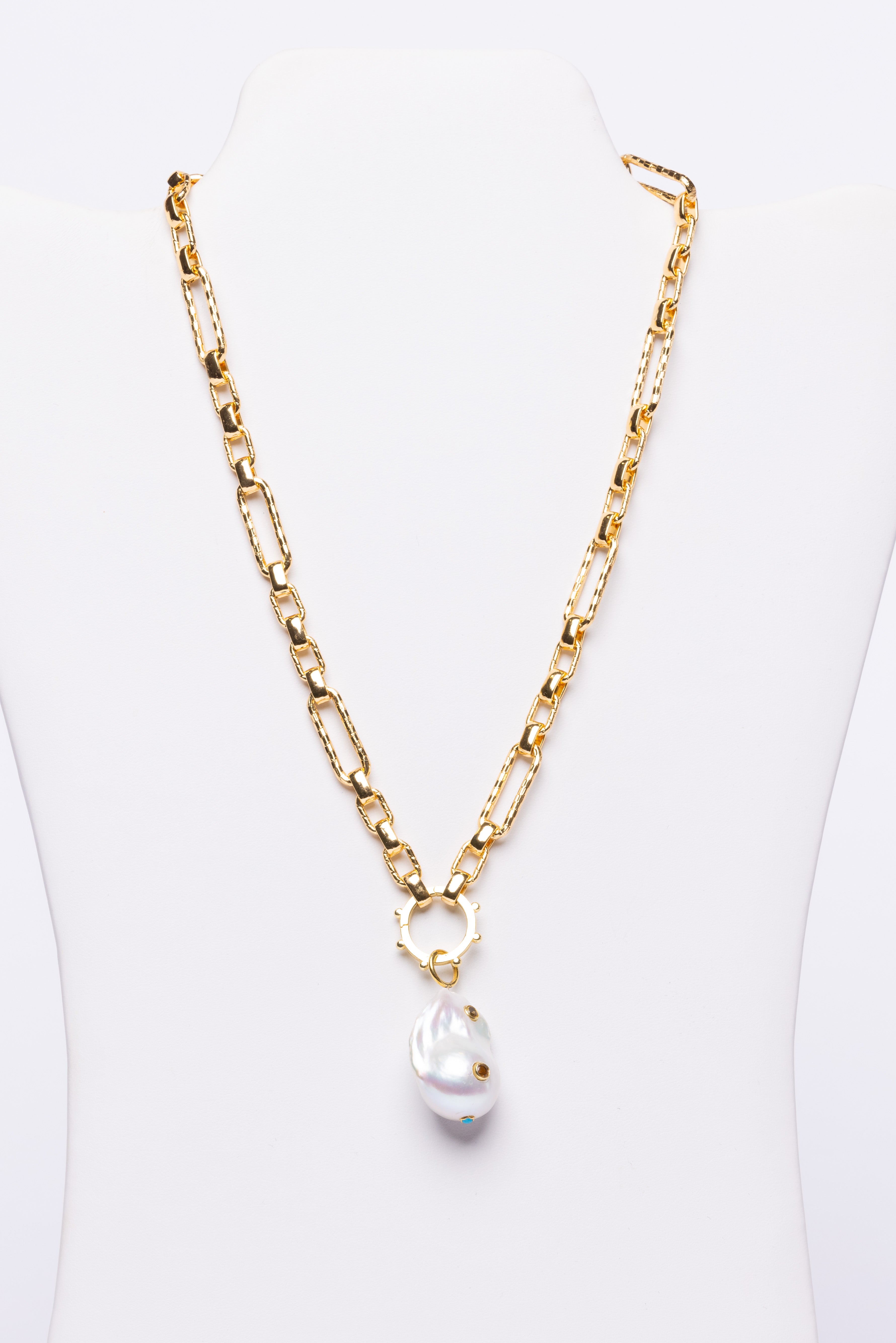Baroque Pearl, Vermeil Necklace