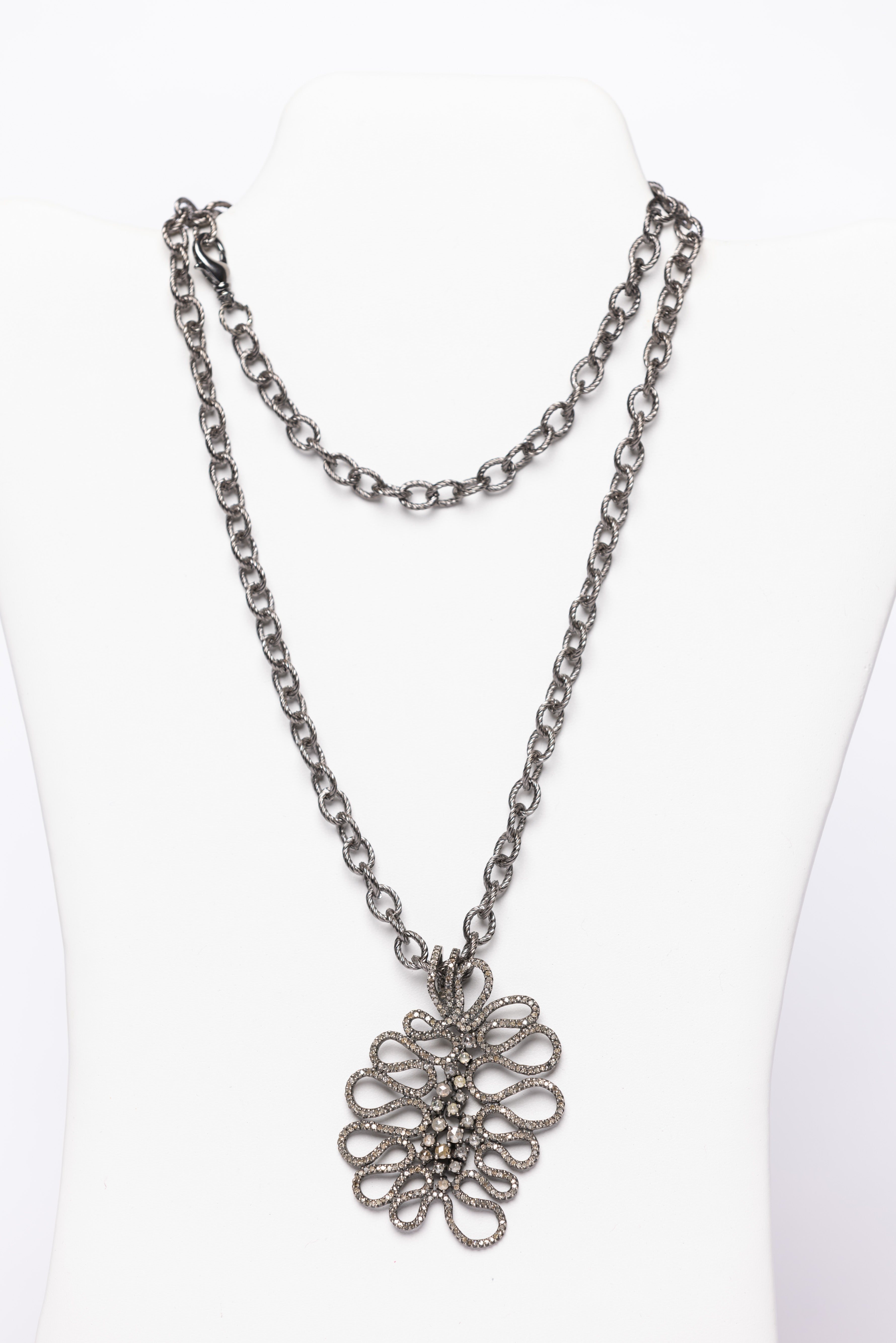 Pave Diamond Necklace