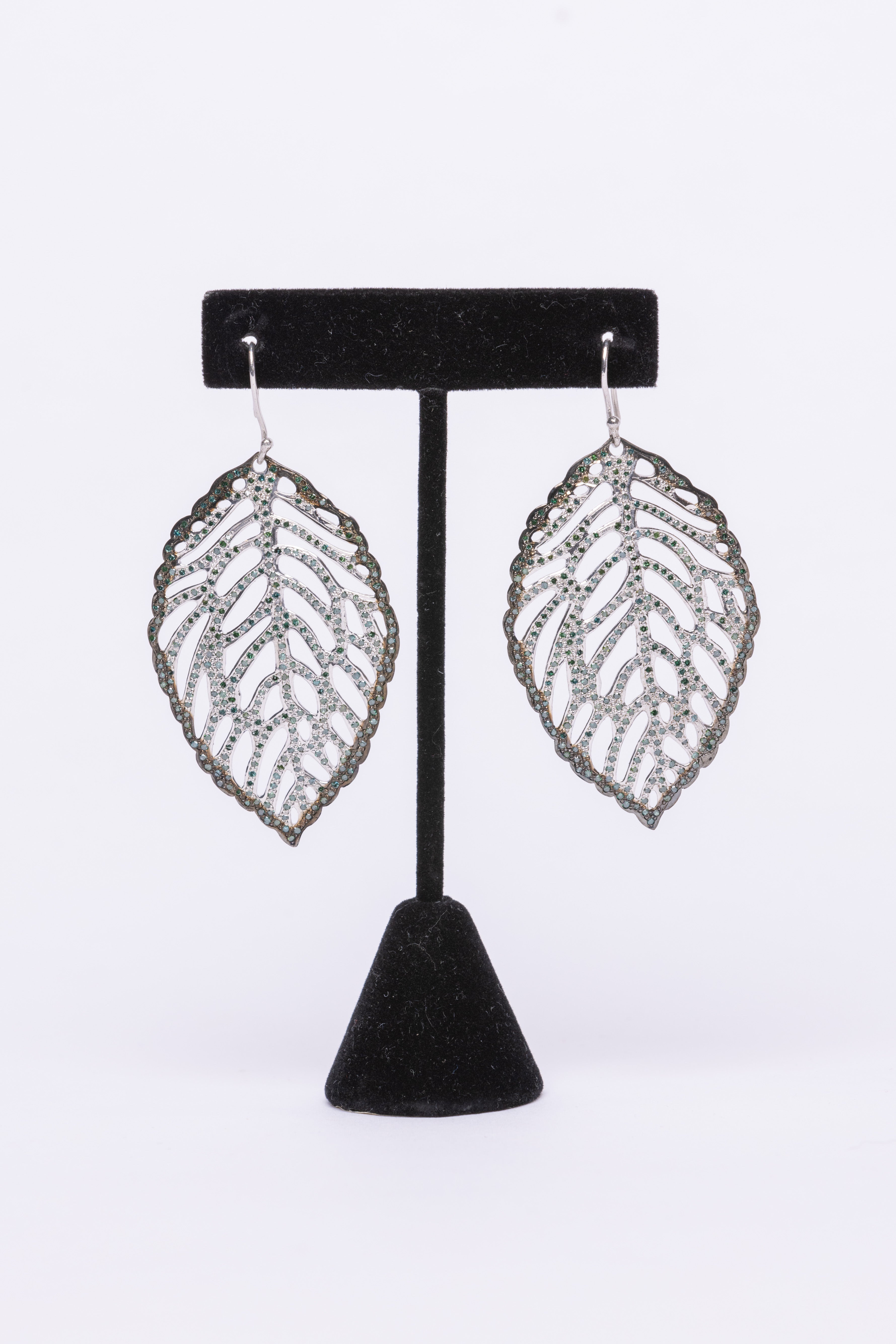 Diamond Leaf Earring