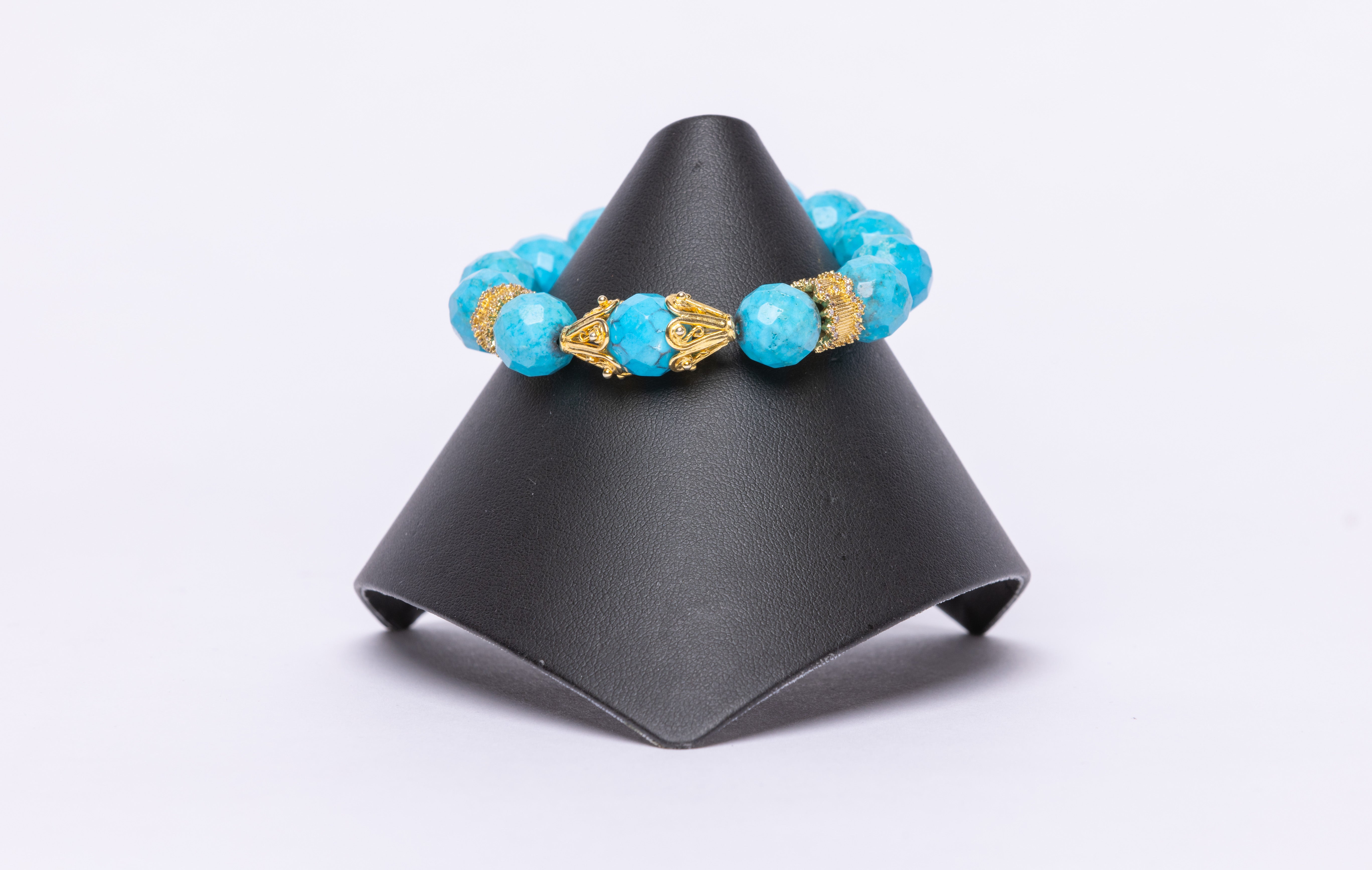 Turquoise, Vermeil Bracelet