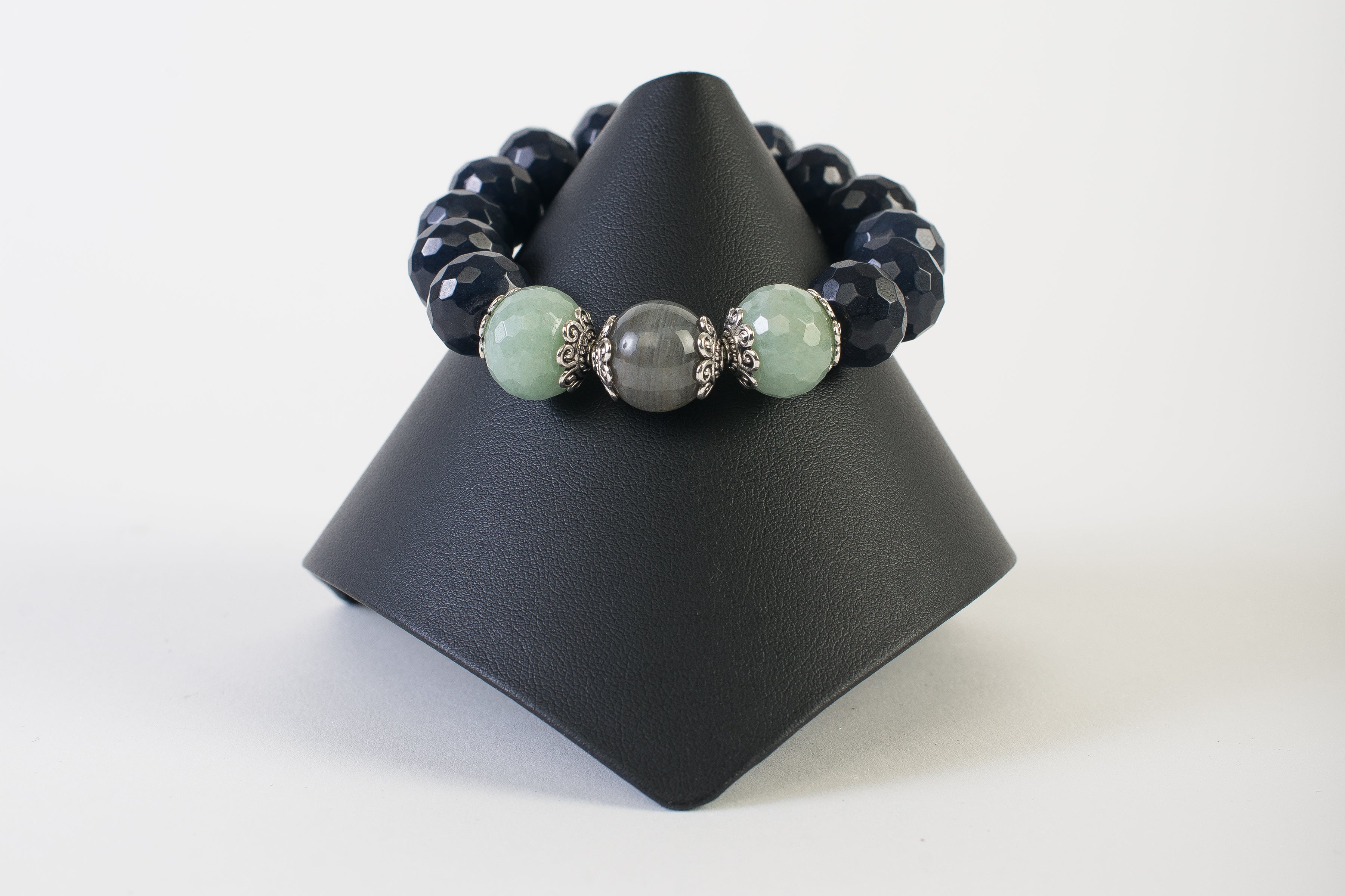 Sapphire Agate with Labradorite and Jade