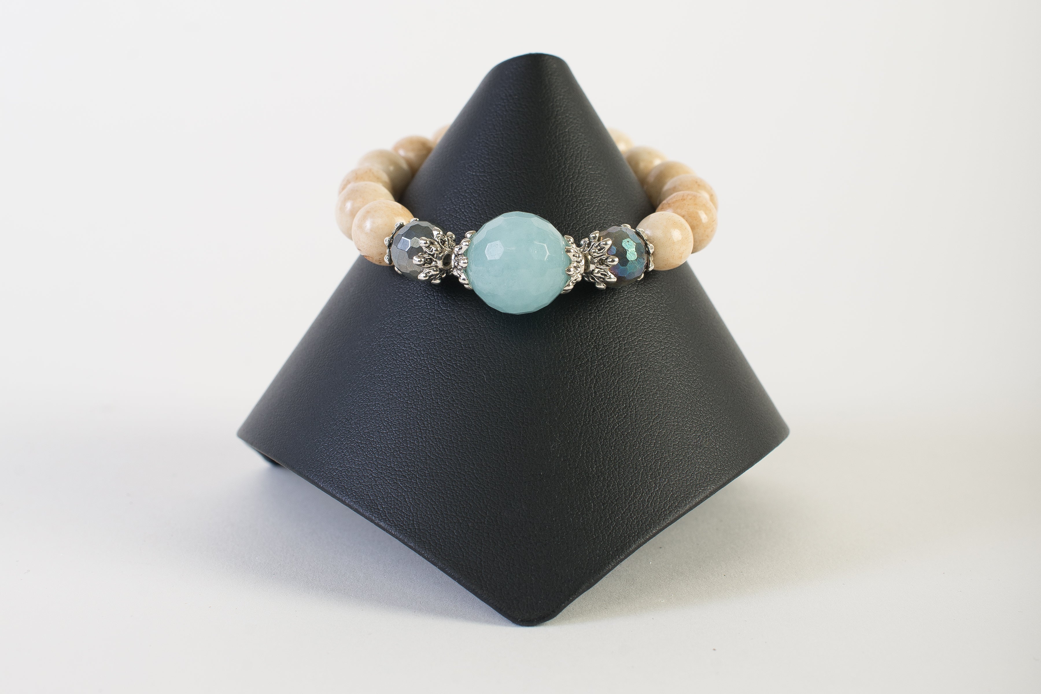 Chalcedony with Labradorite and Bone