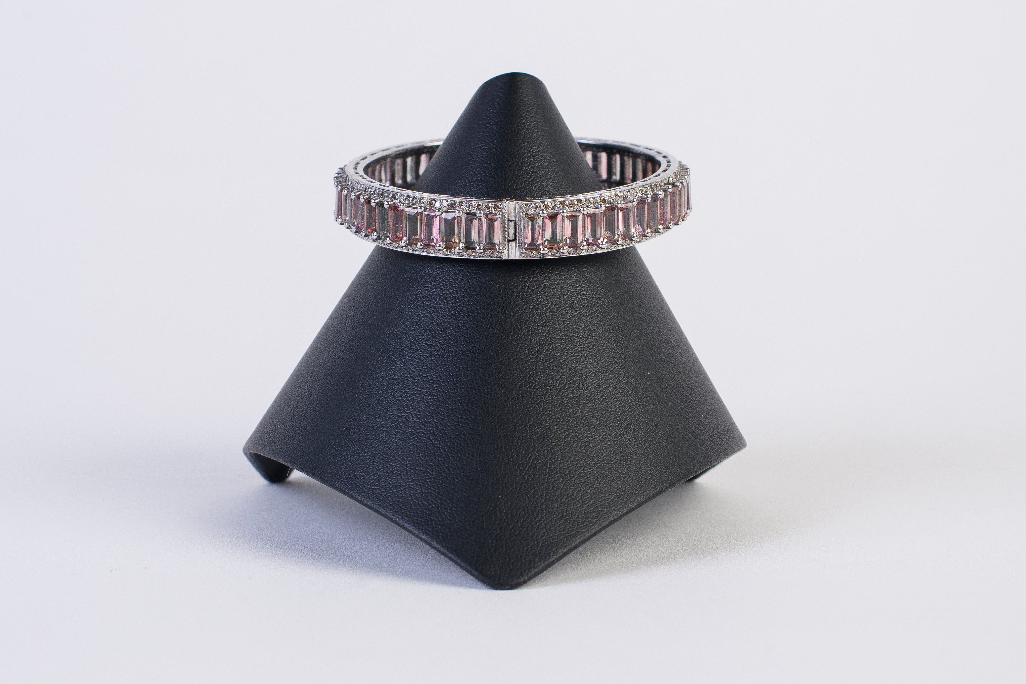 Pave Diamond and Tourmaline Bracelet