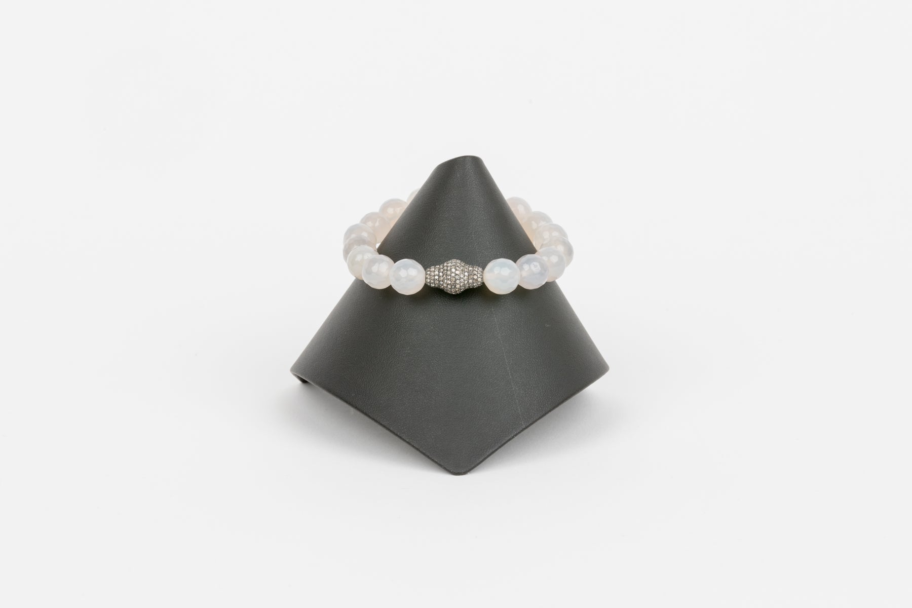 Cloud Quartz and Pave Diamond
