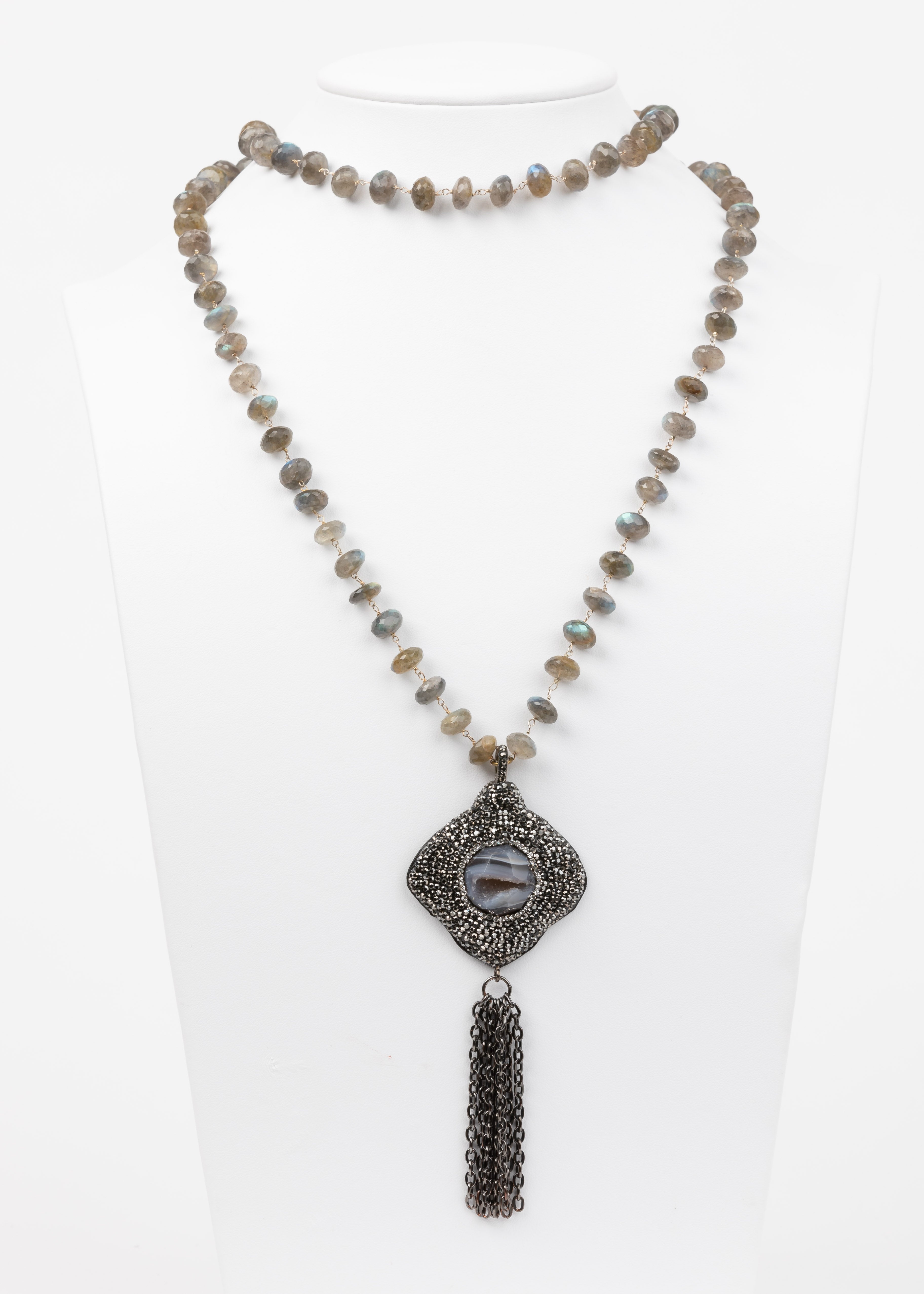 Labradorite, Hematite Necklace