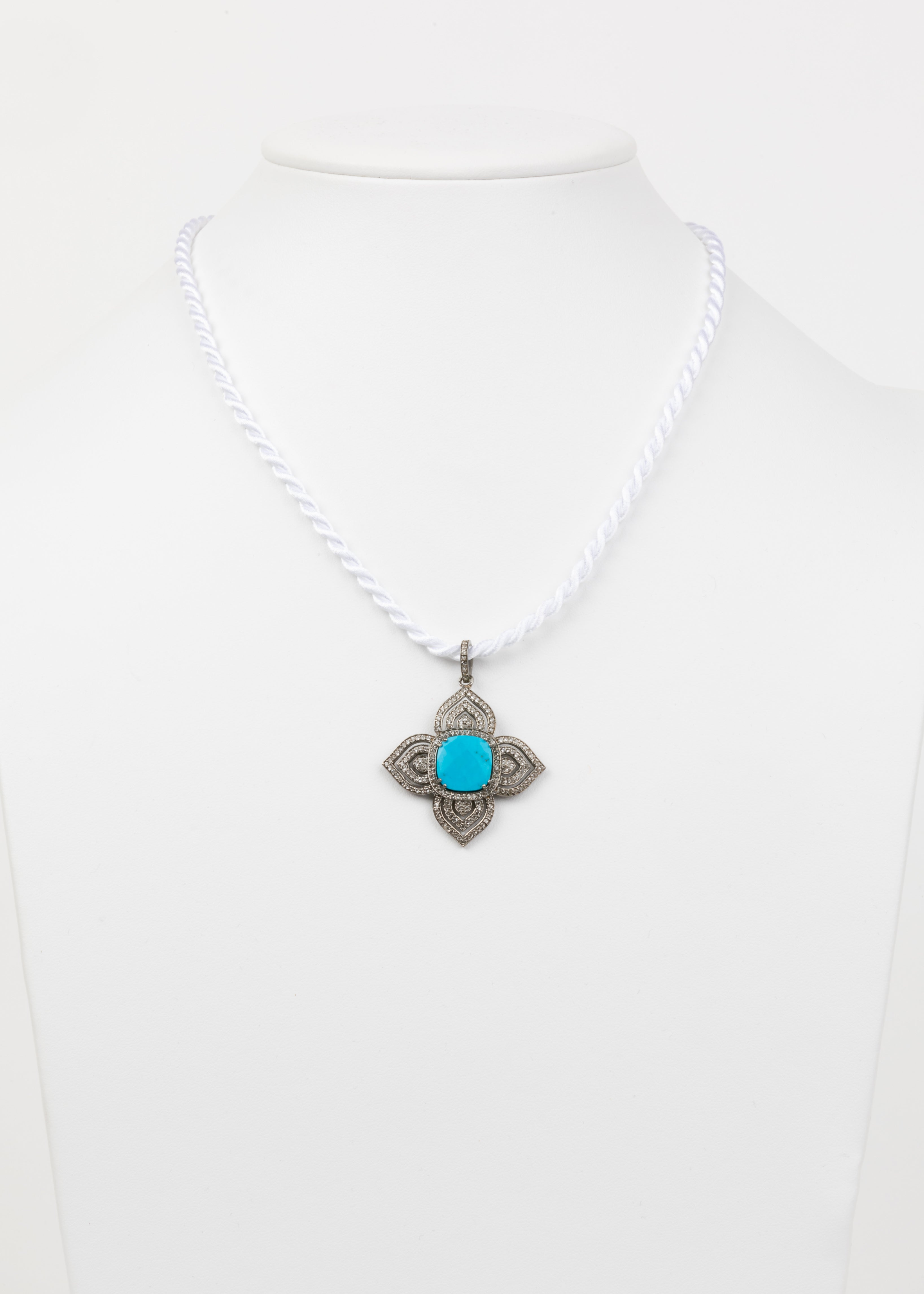 Turquoise and White Topaz