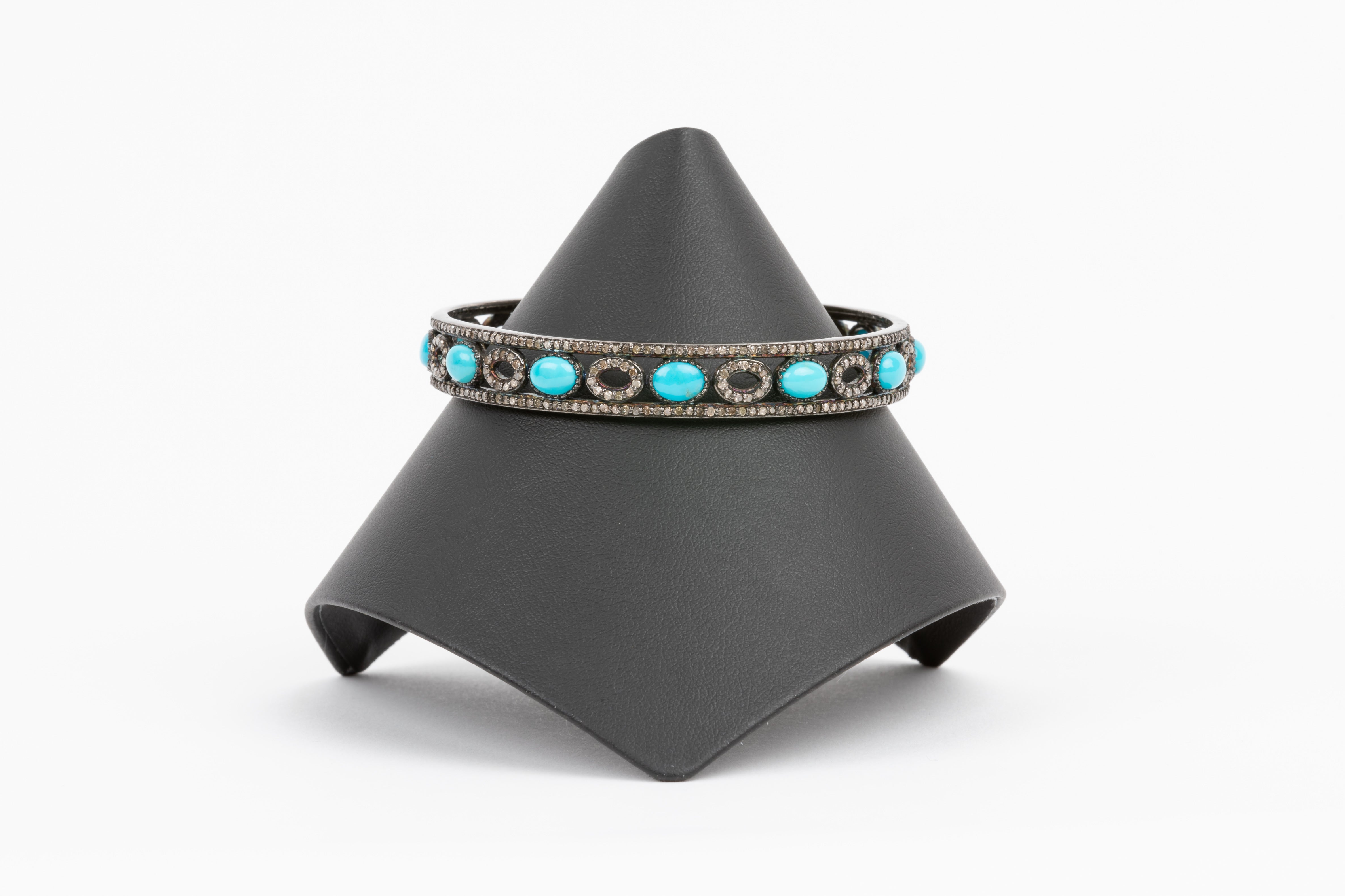 Pave Diamond, Turquoise