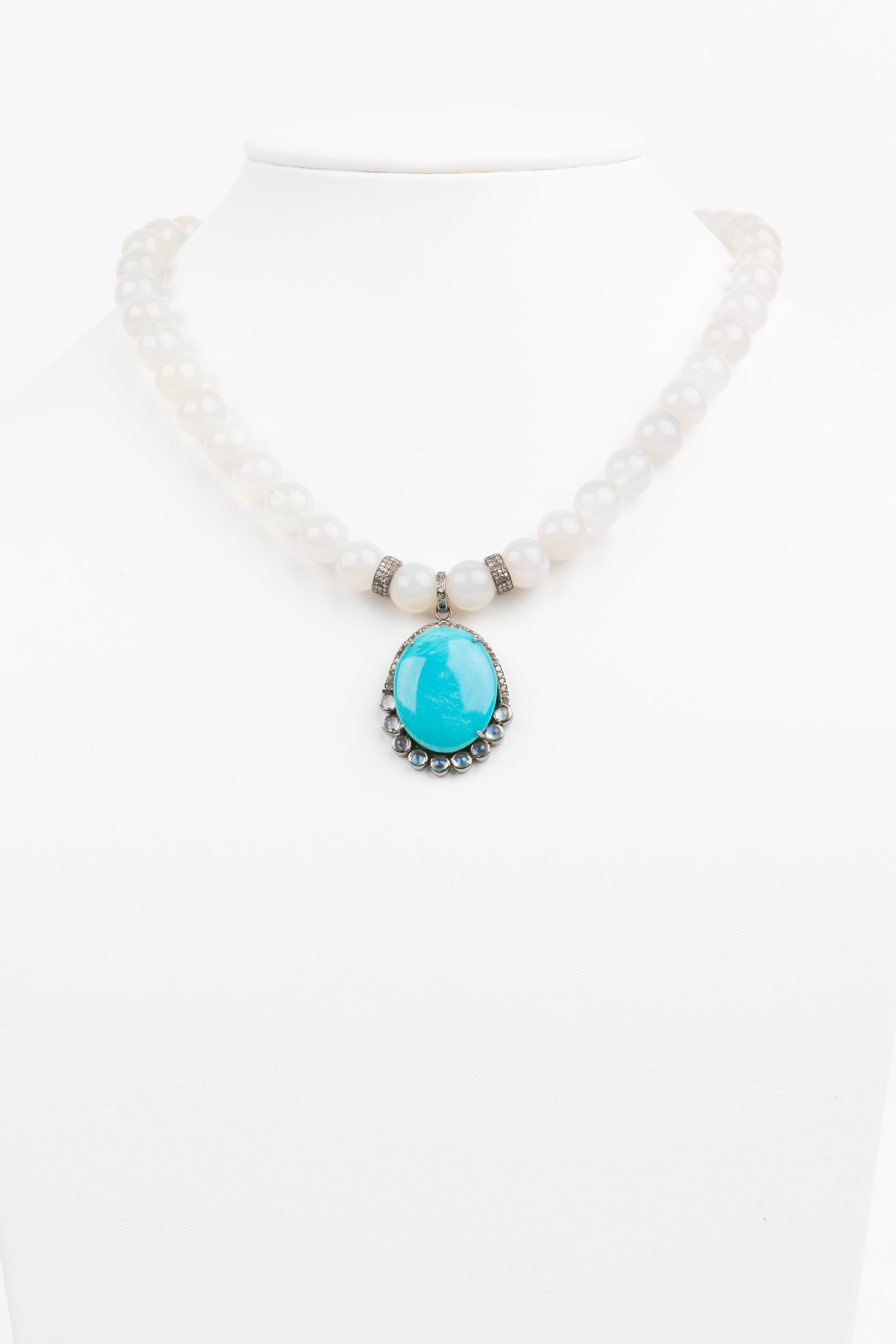 Pave Diamond, Turquoise , Agate