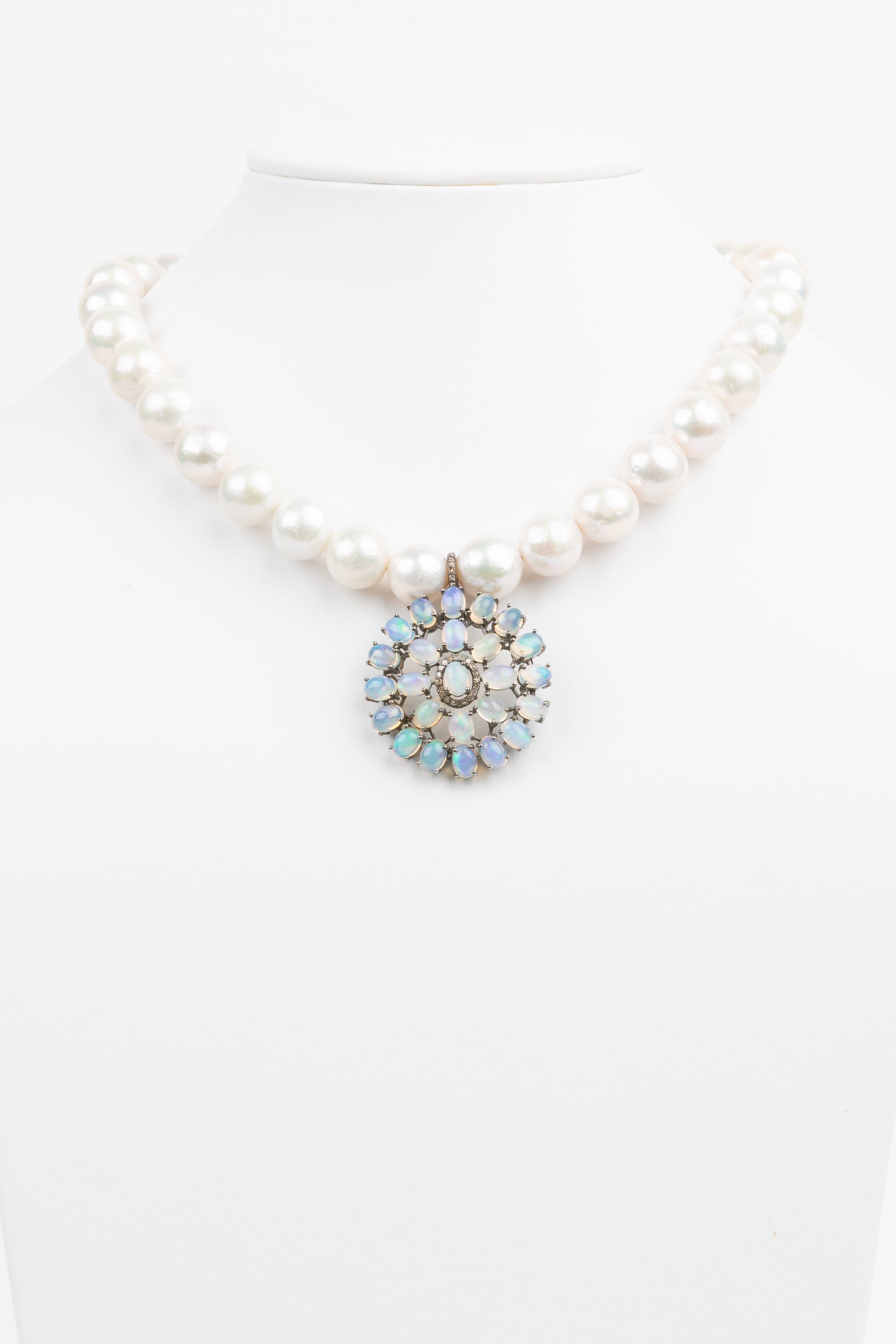 Pave Diamond, Opal, Pearl