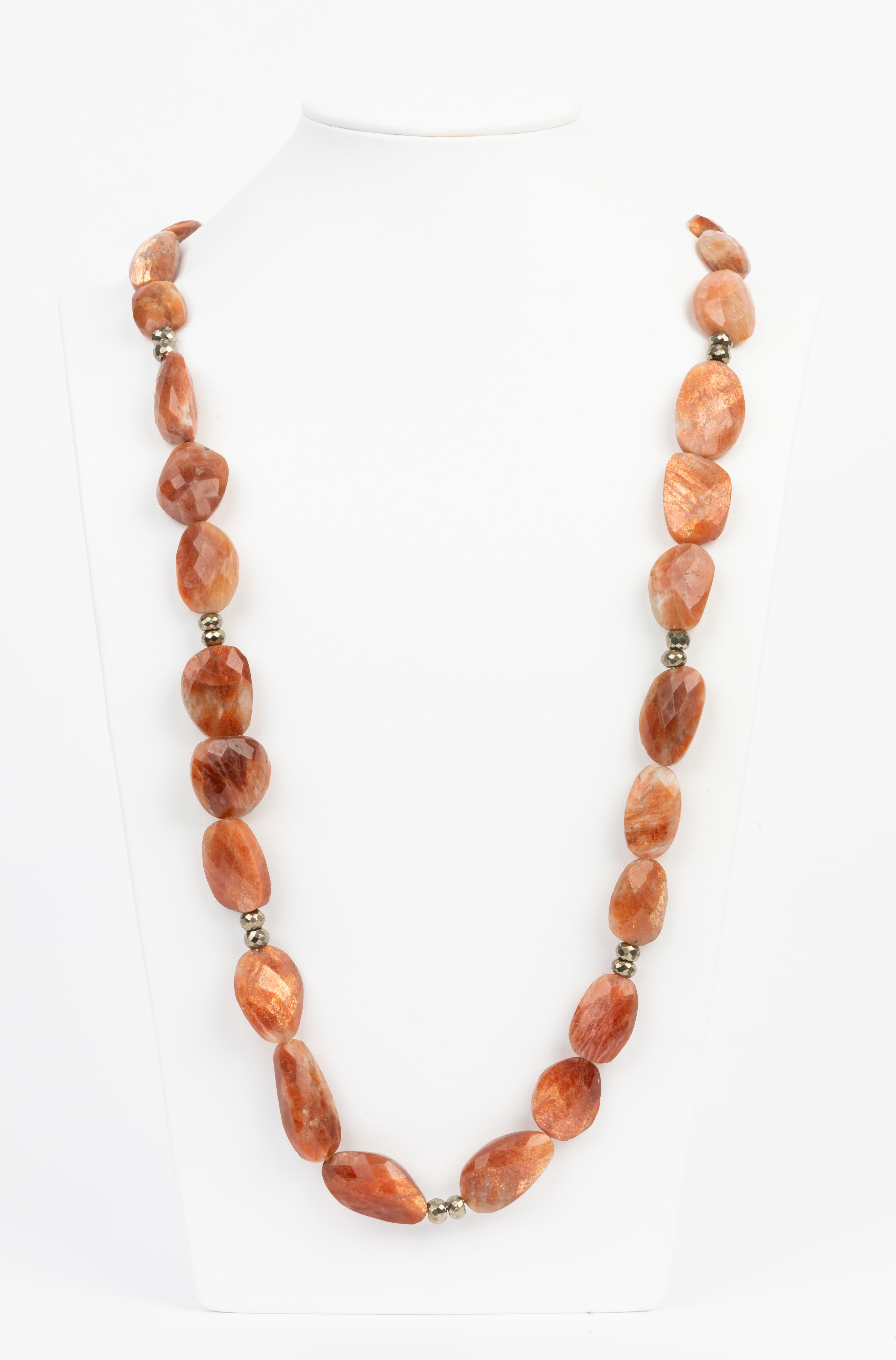Sunstone and Pyrite Necklace