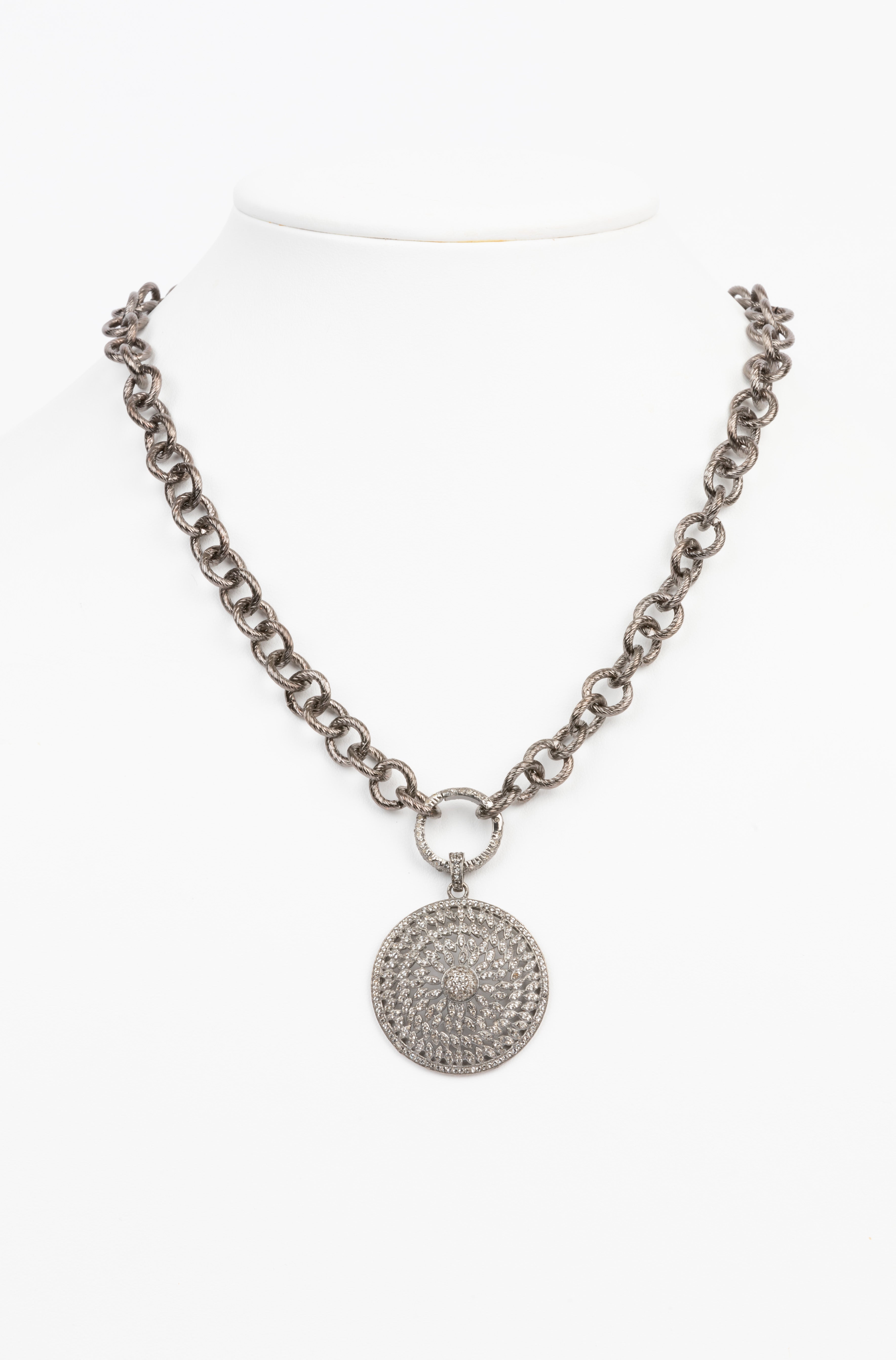 White Topaz and Sterling Necklace