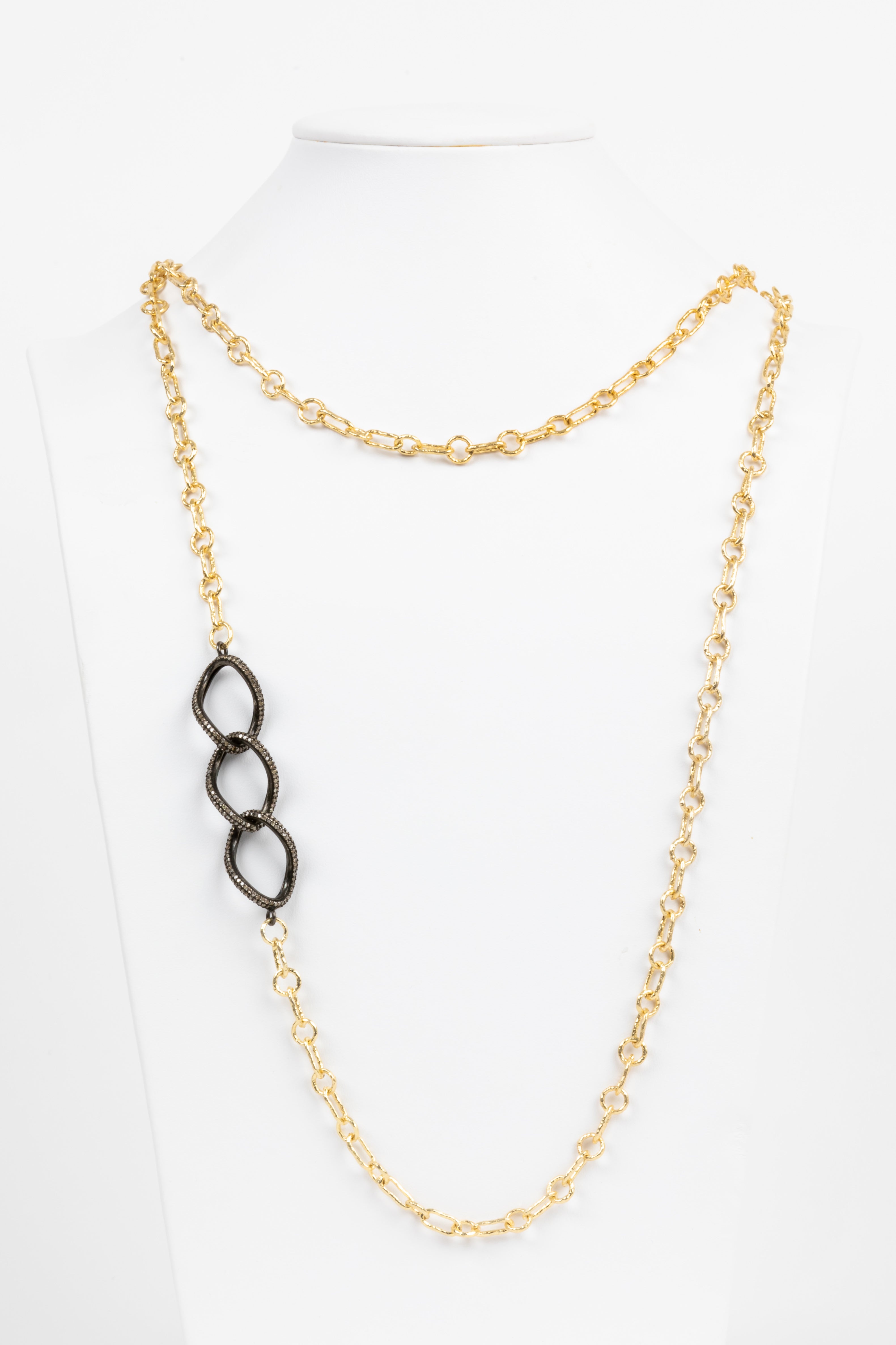 Pave Diamond LInk Necklace
