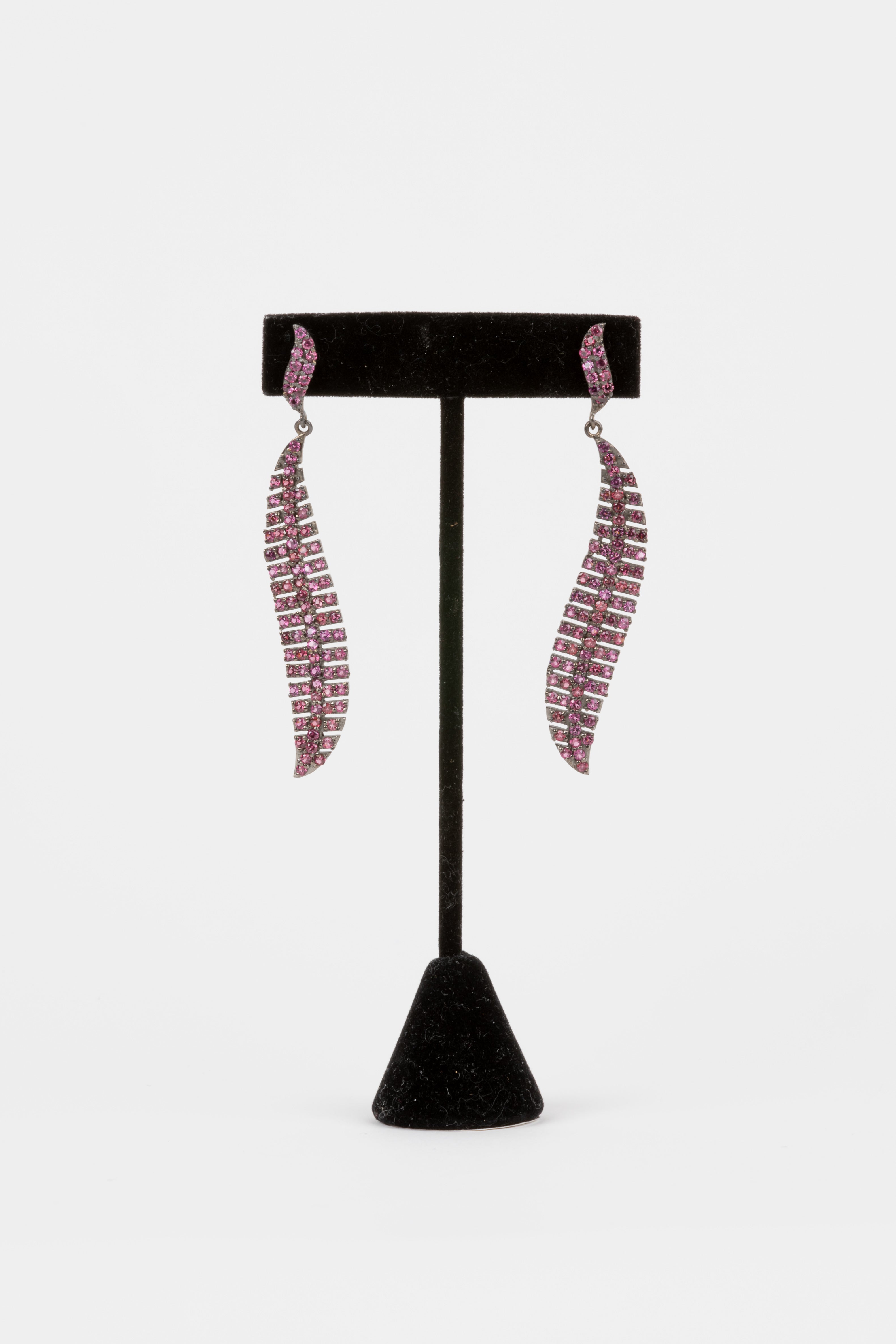 Pink Sapphire Earrings