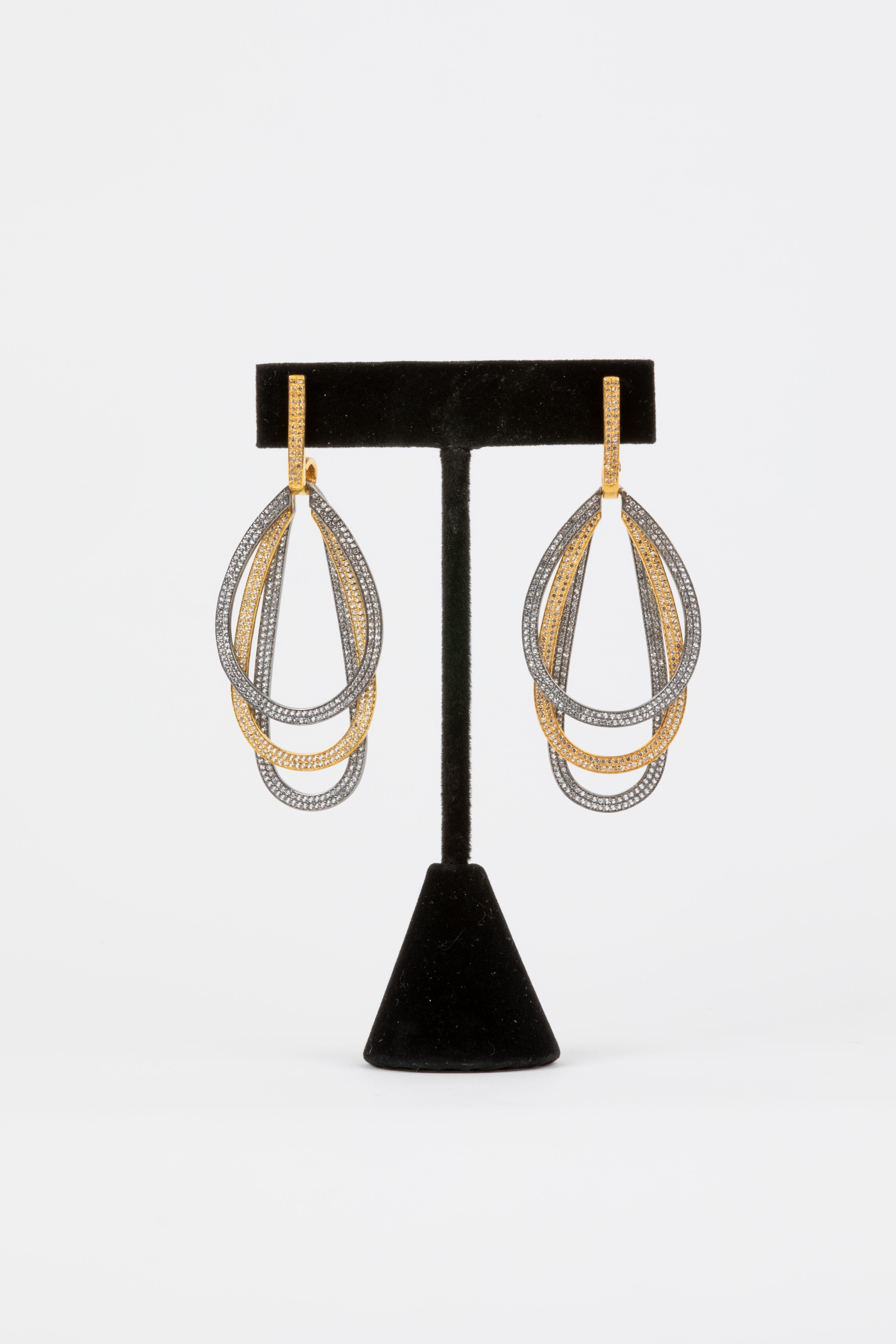 White Topaz, Vermeil Earrings