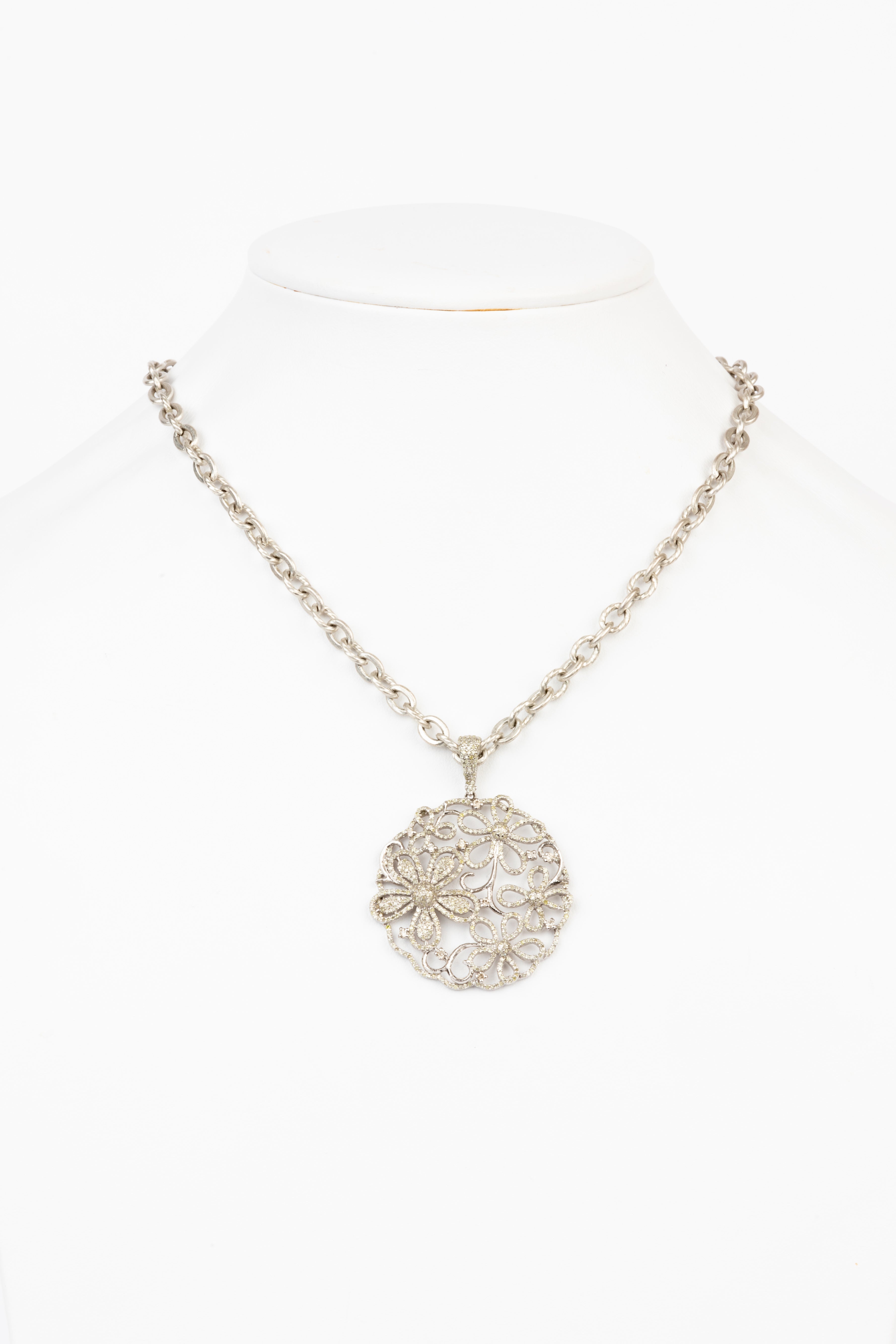 Pave Diamond Necklace