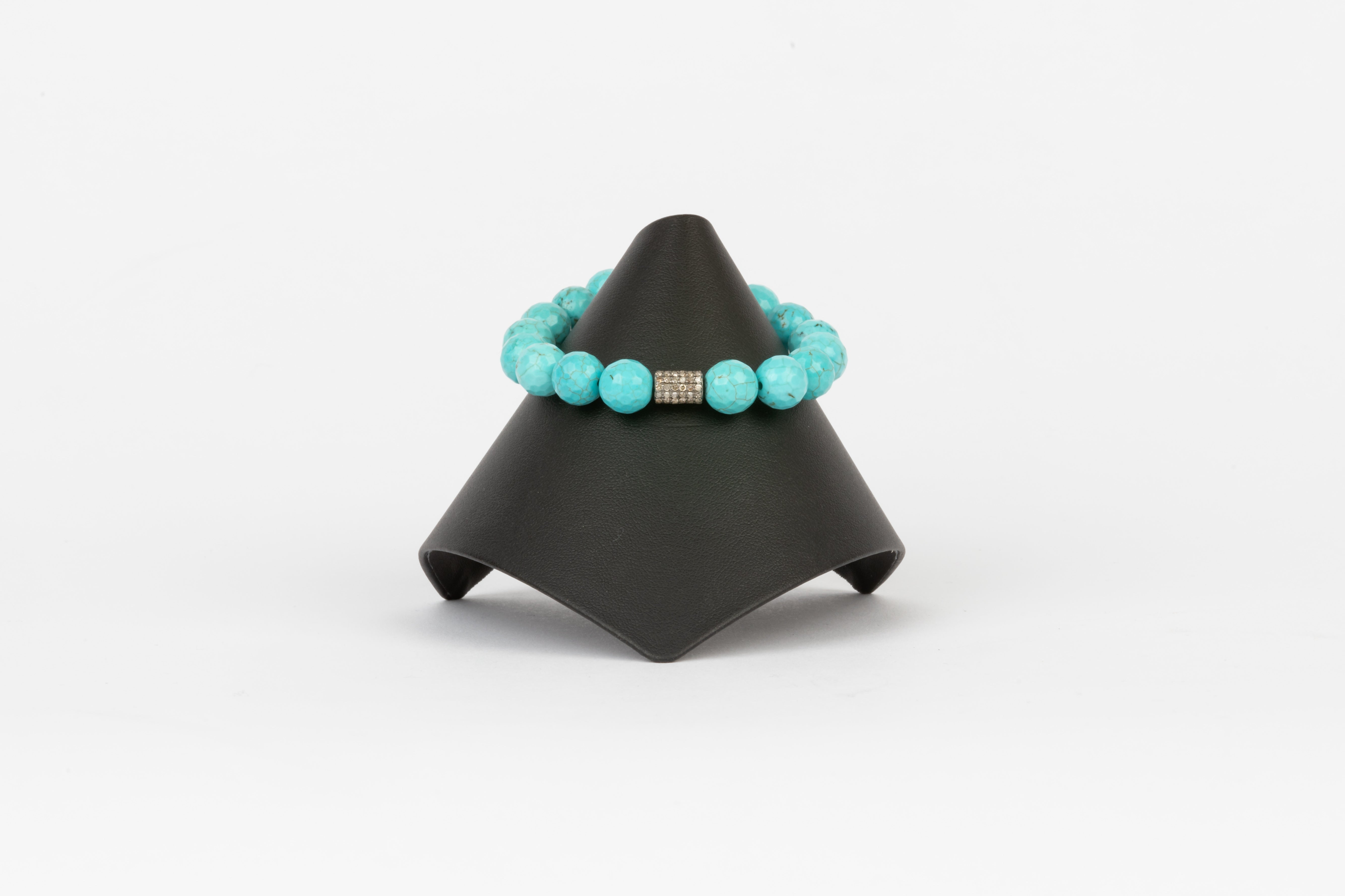 Pave Diamond, Turquoise