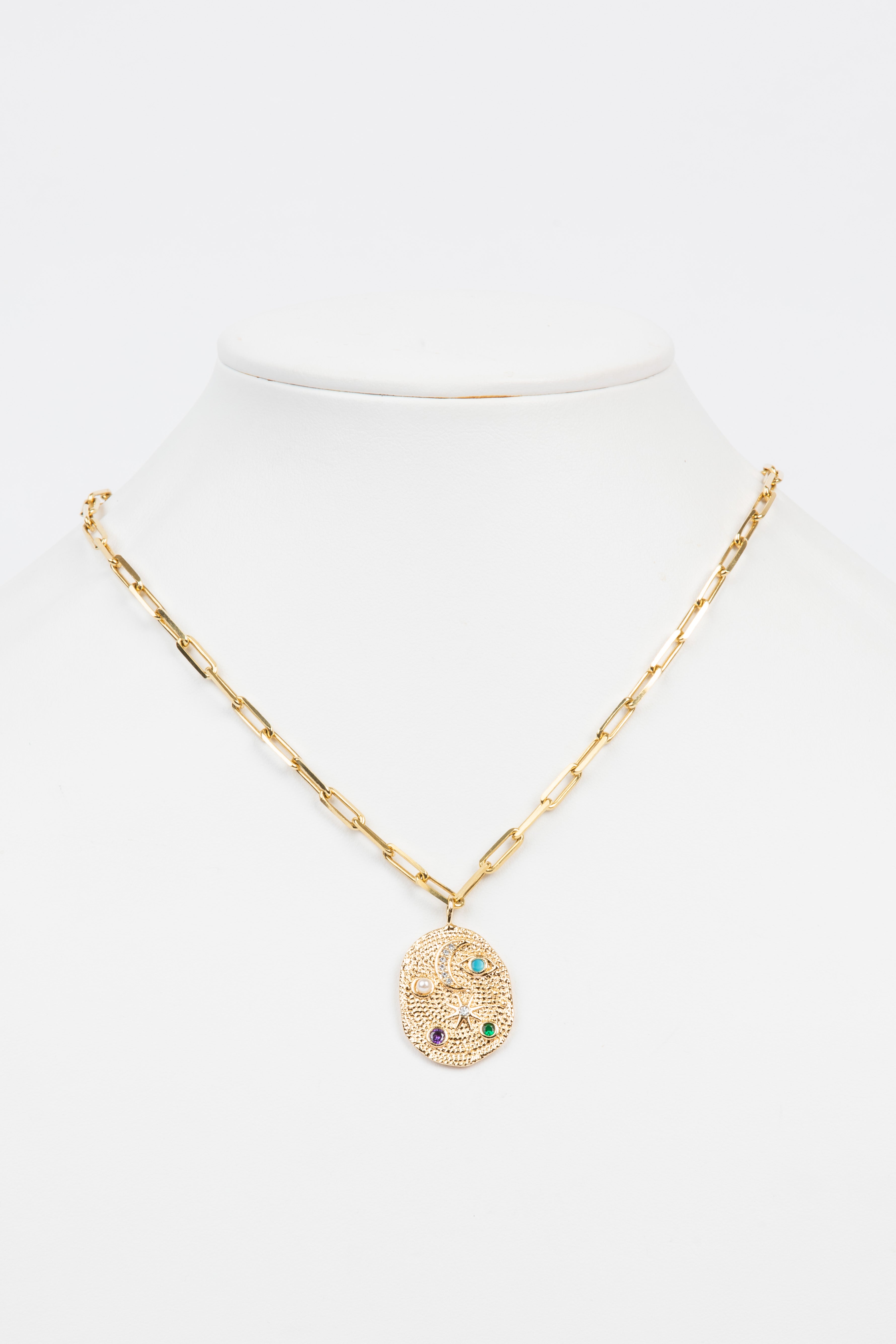 Multi Gem, Vermeil Necklace