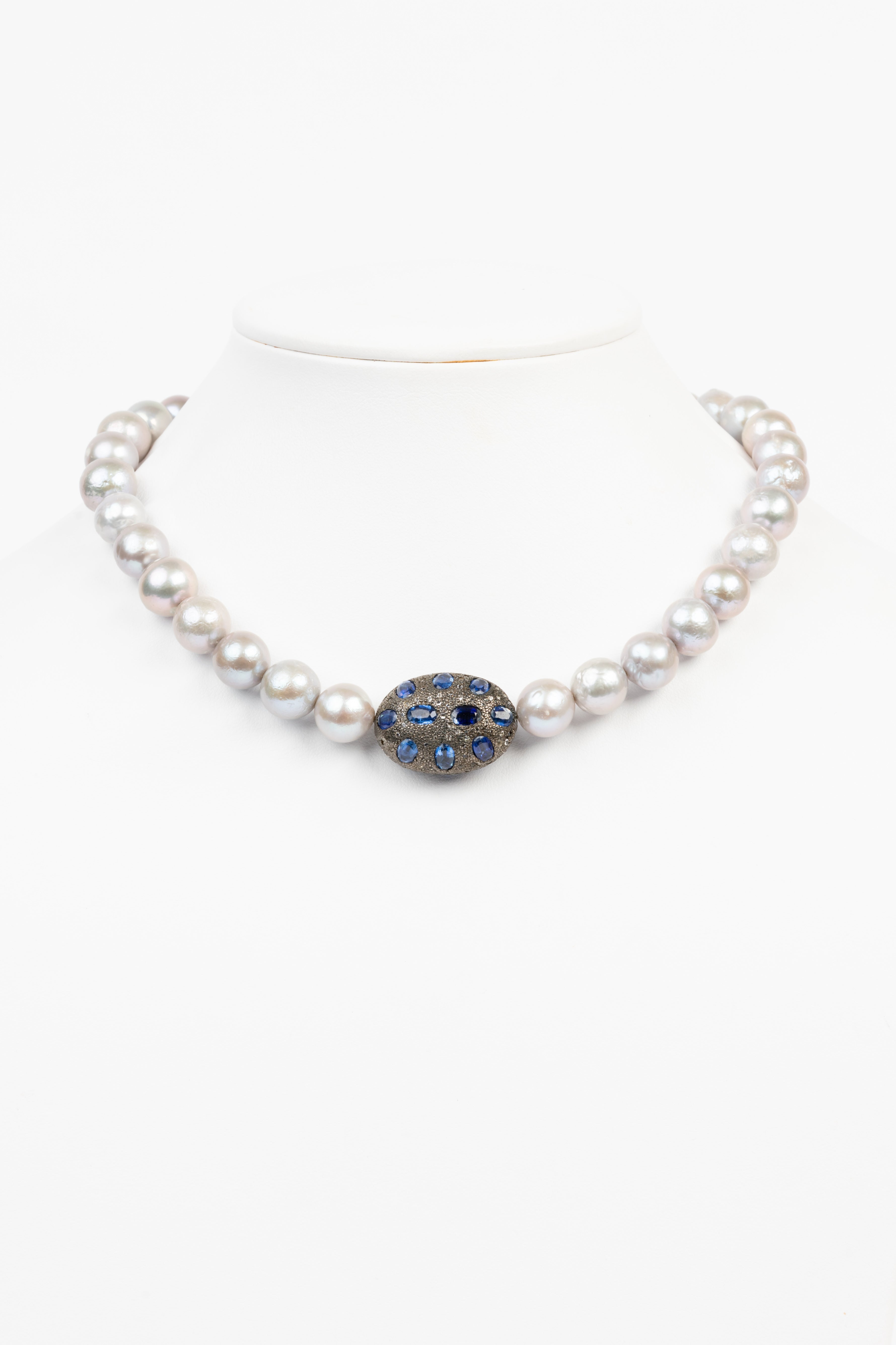 Pearl and Sapphire Necklace