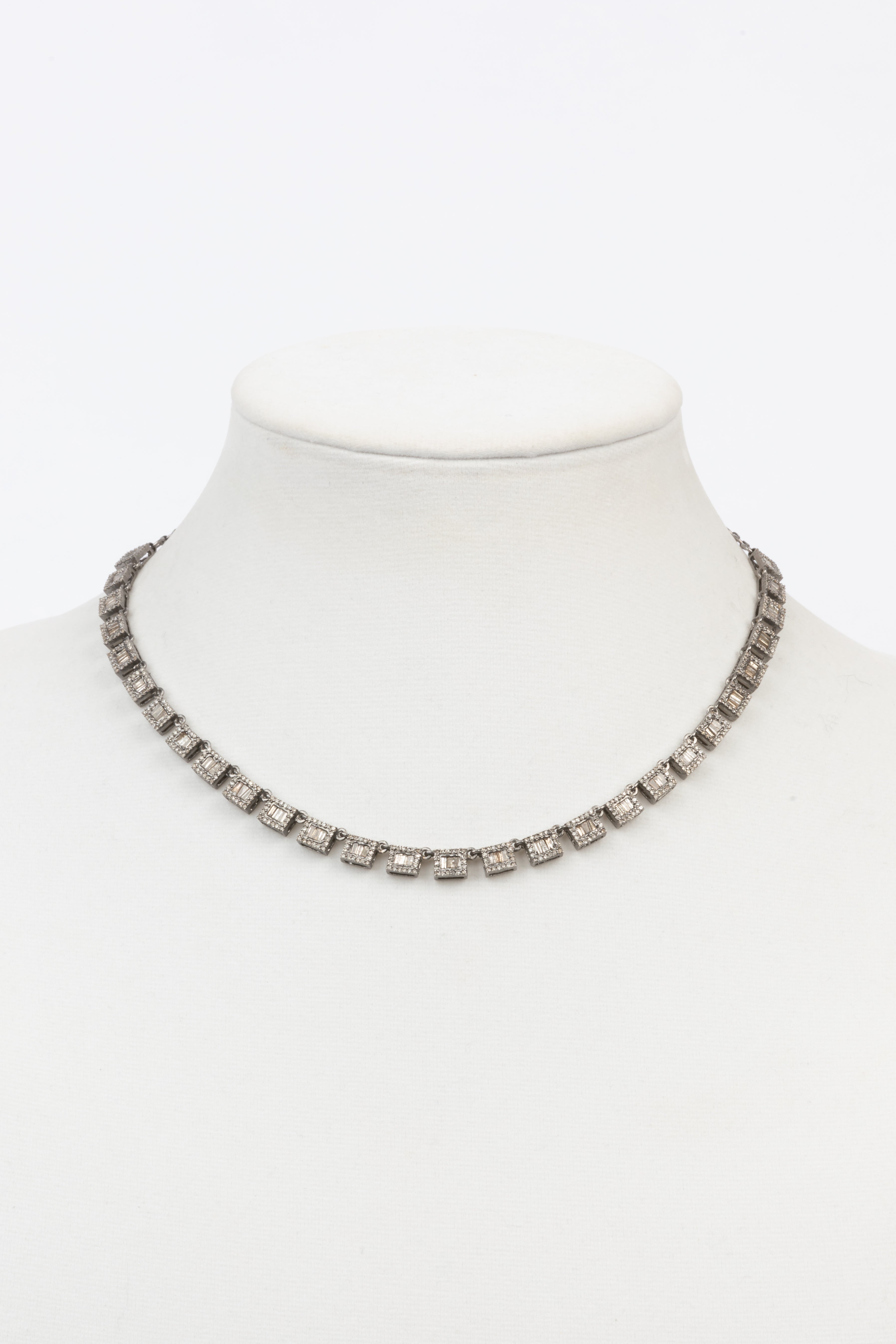 Baguette Diamond Necklace