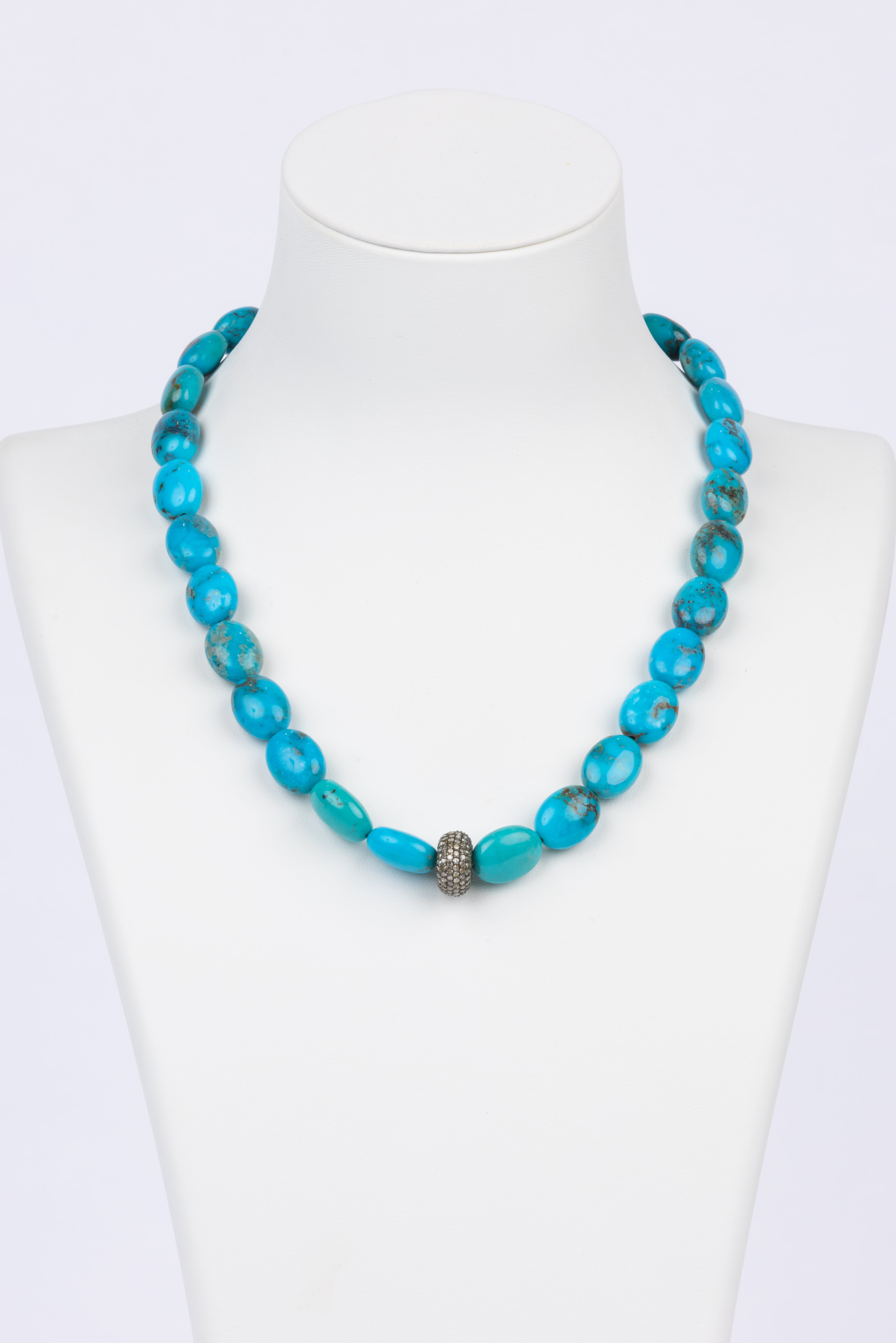 Turquoise and Diamond Necklace