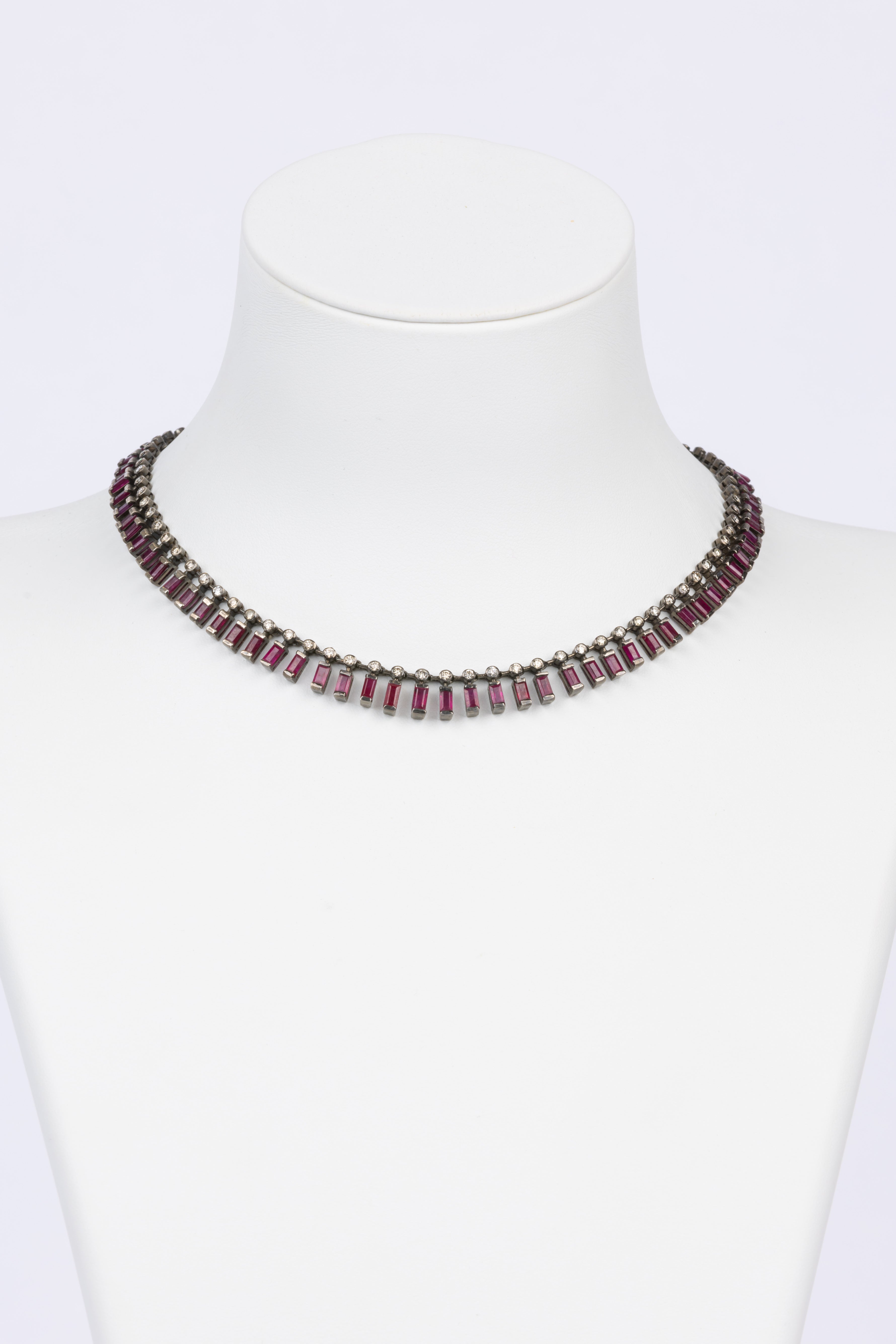 Ruby and Diamond Necklace