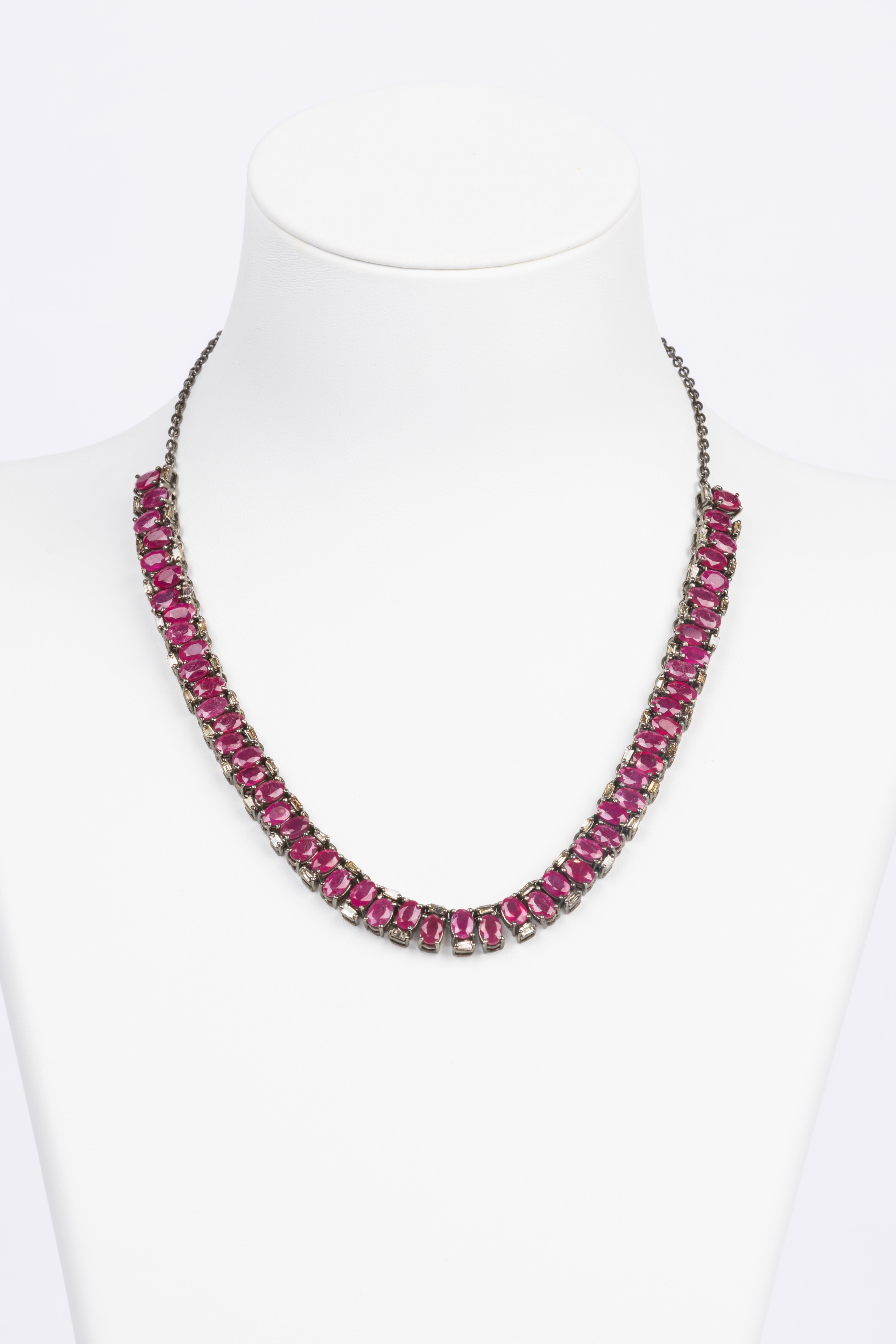 Ruby and Diamond Necklace