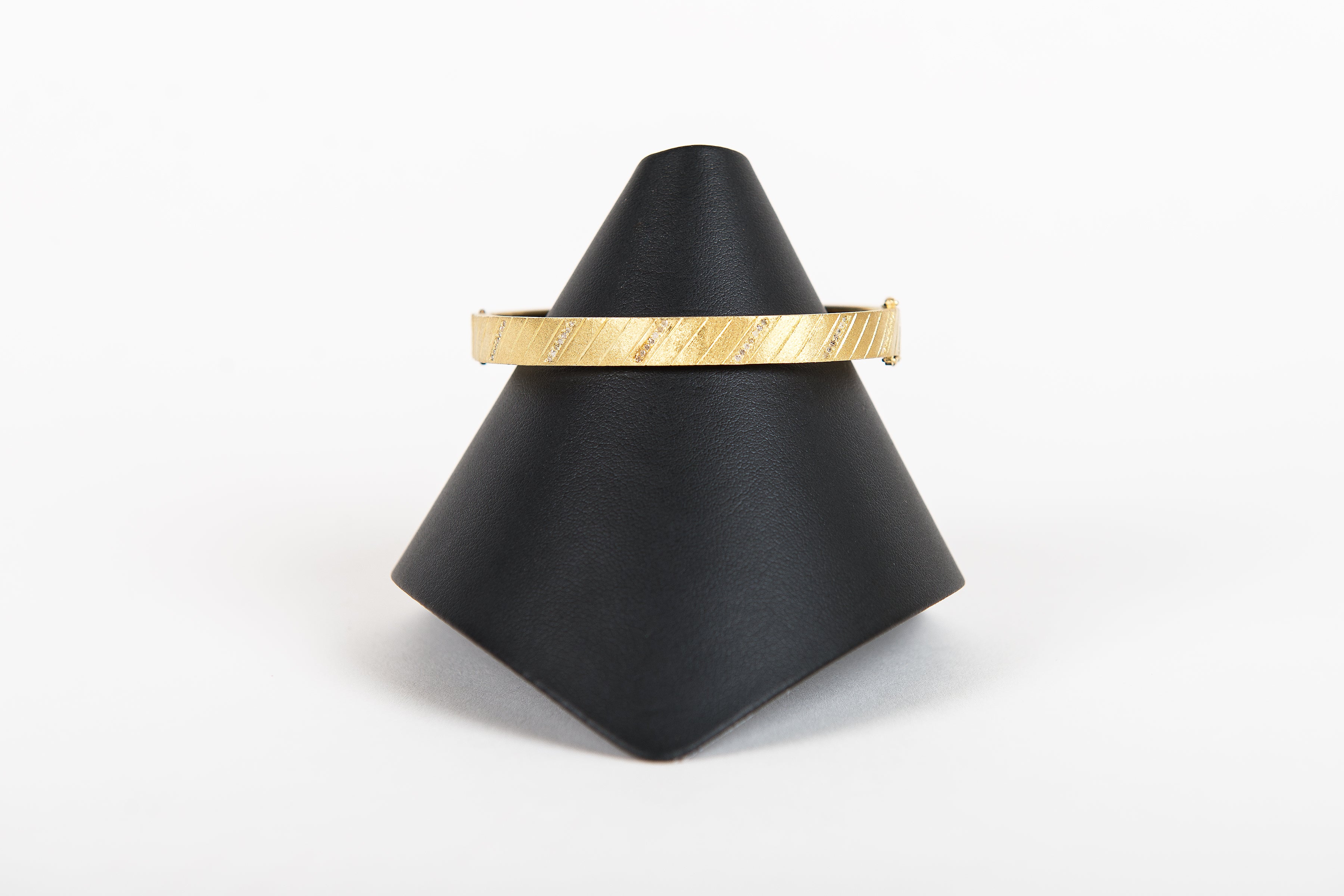Pave Diamond Vermeil Skinny Bangle