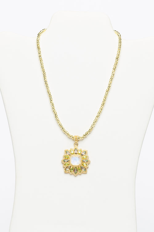 Gold And Gemstone Necklace