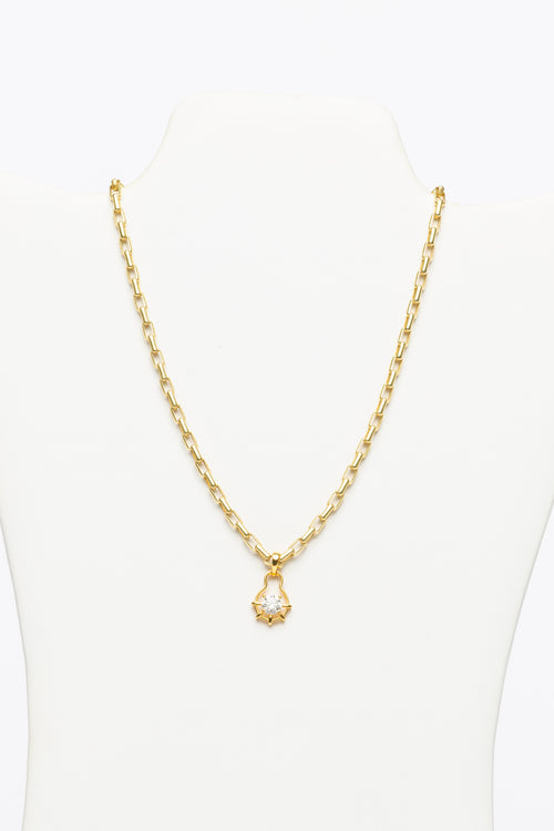 Gold And Diamond Necklace