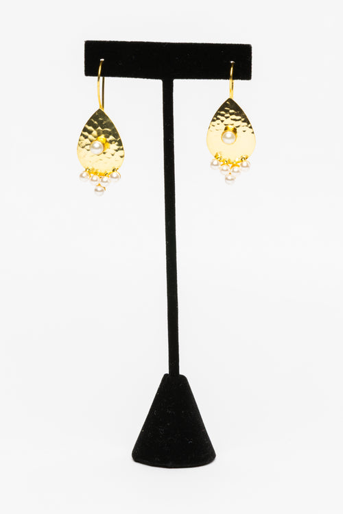 Pearl and Vermeil Earrings