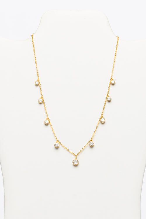 Diamond Bezel Necklace