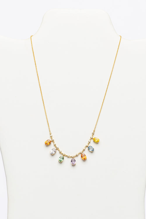 Sapphire And Gold Necklace