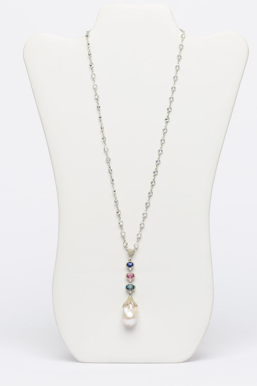Pearl and Diamond Necklace
