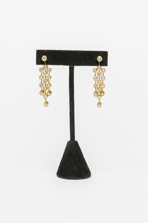 Diamond And Gold Earrings