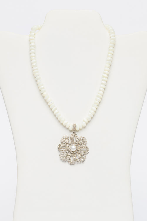 Pearl and Diamond Necklace