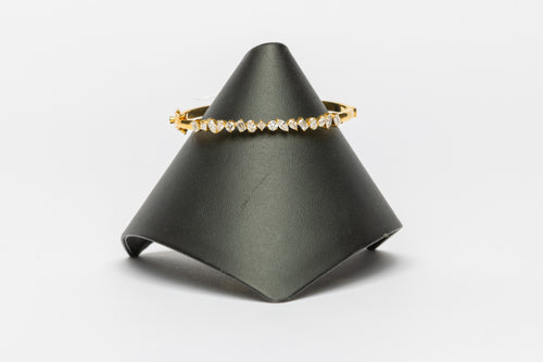 Diamond And Gold Bangle Bracelet