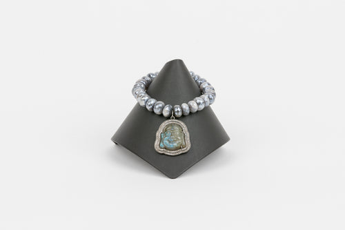 Mystic Moonstone and Labradorite Bracelet