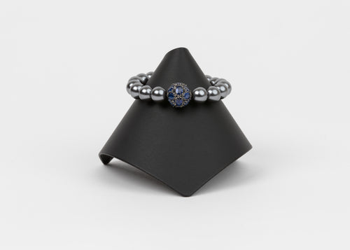 Iolite and Grey Mother of Pearl