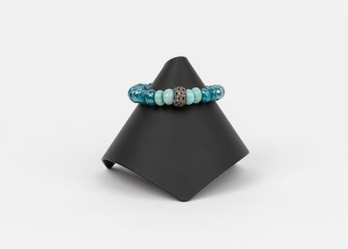 Pave Diamond, Mystic Moonstone, Paruvian Opal