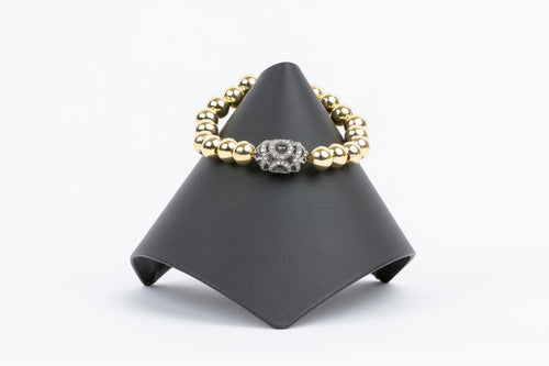 Pave Diamond, Gold Filled Beads