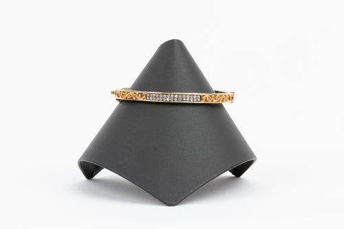 Pave Diamond, Vermeil Bangle