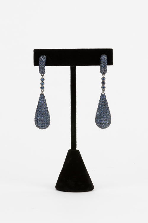 Pave Sapphire Earrings