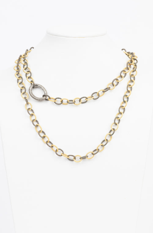 White Topaz and Vermeil Necklace