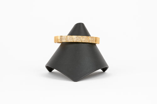 Pave Diamond, Vermeil Cuff Bracelet