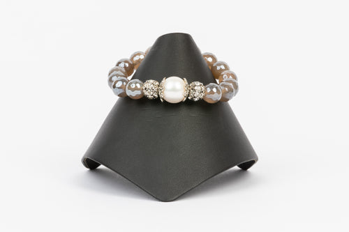 Pearl, Mystic Quartz Bracelet